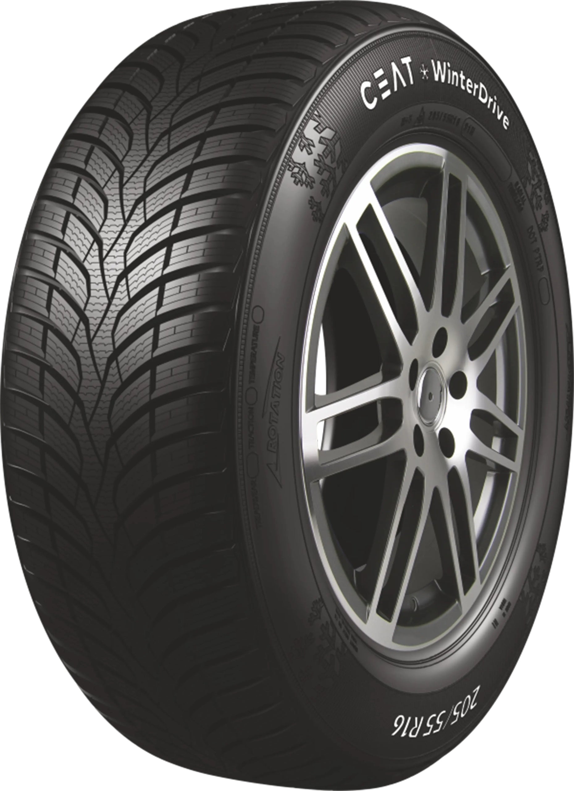 2x WINTER TYRES Ceat WINTERDRIVE 205/55R16 91H 2025 NEW