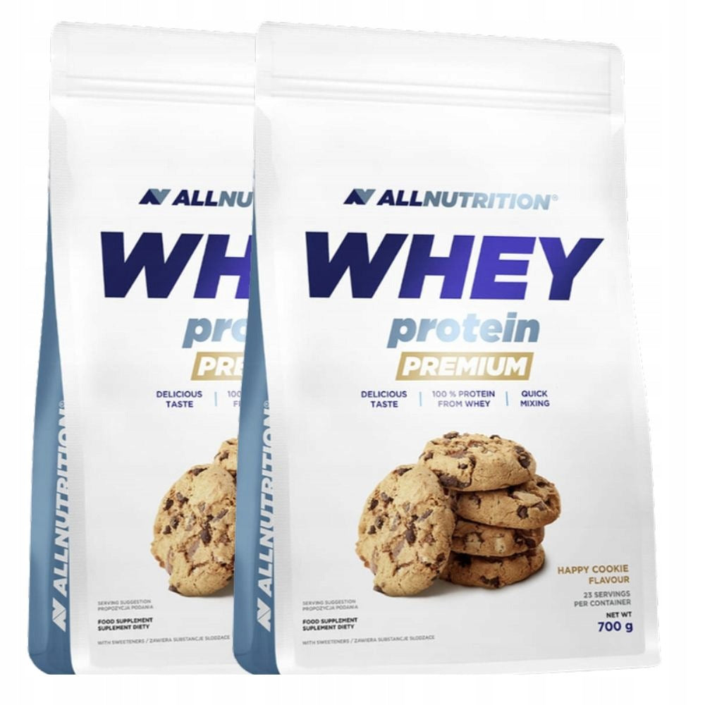 2x WPC 80 Allnutrition Protein Premium 700g Cookie Whey