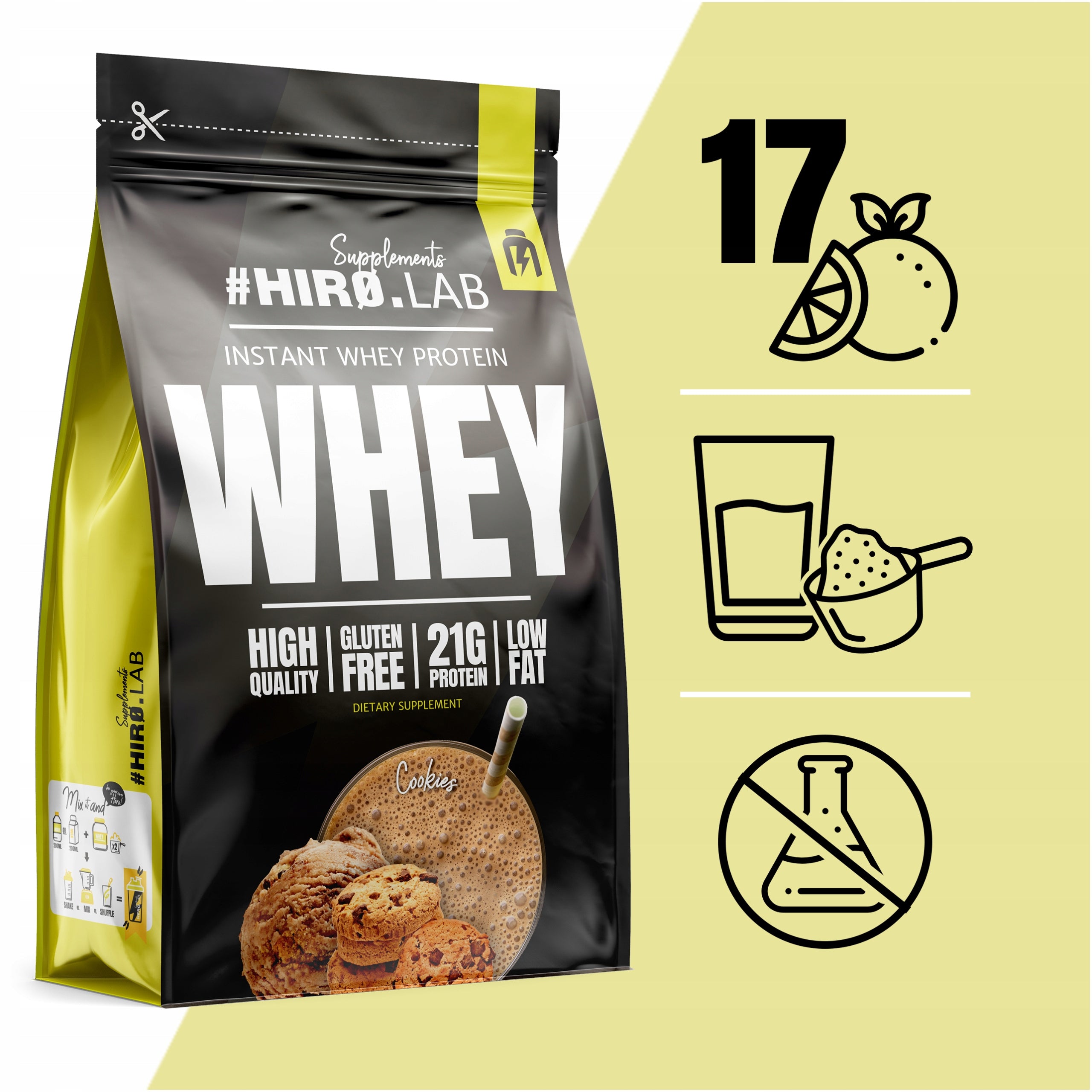 2x WPC Protein Instant Whey Protein Conditioner 750 g Hiro Biscuit Brand HIRO.LAB