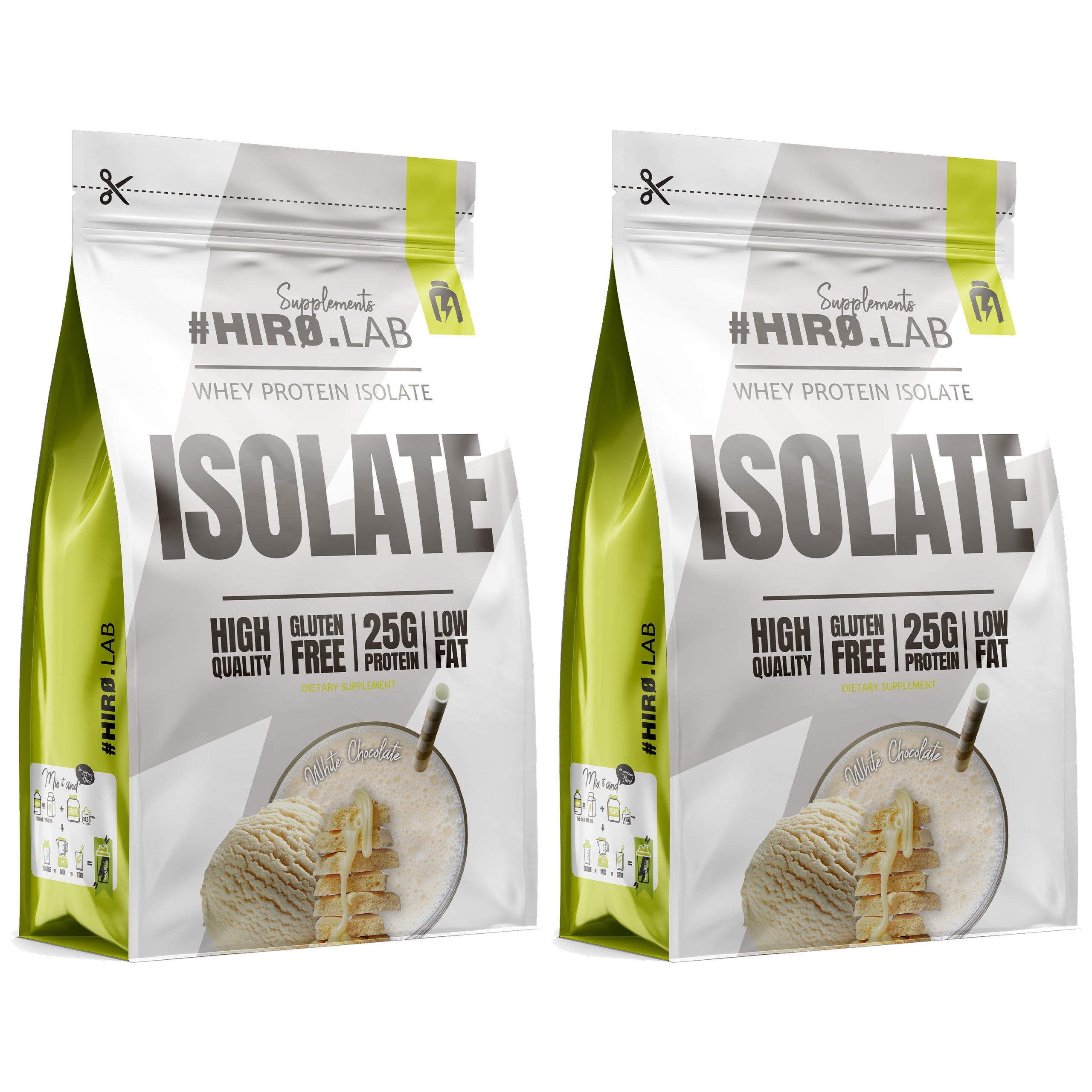 2x WPI Whey Protein Isolate Conditioner 700 g White Chocolate Hir