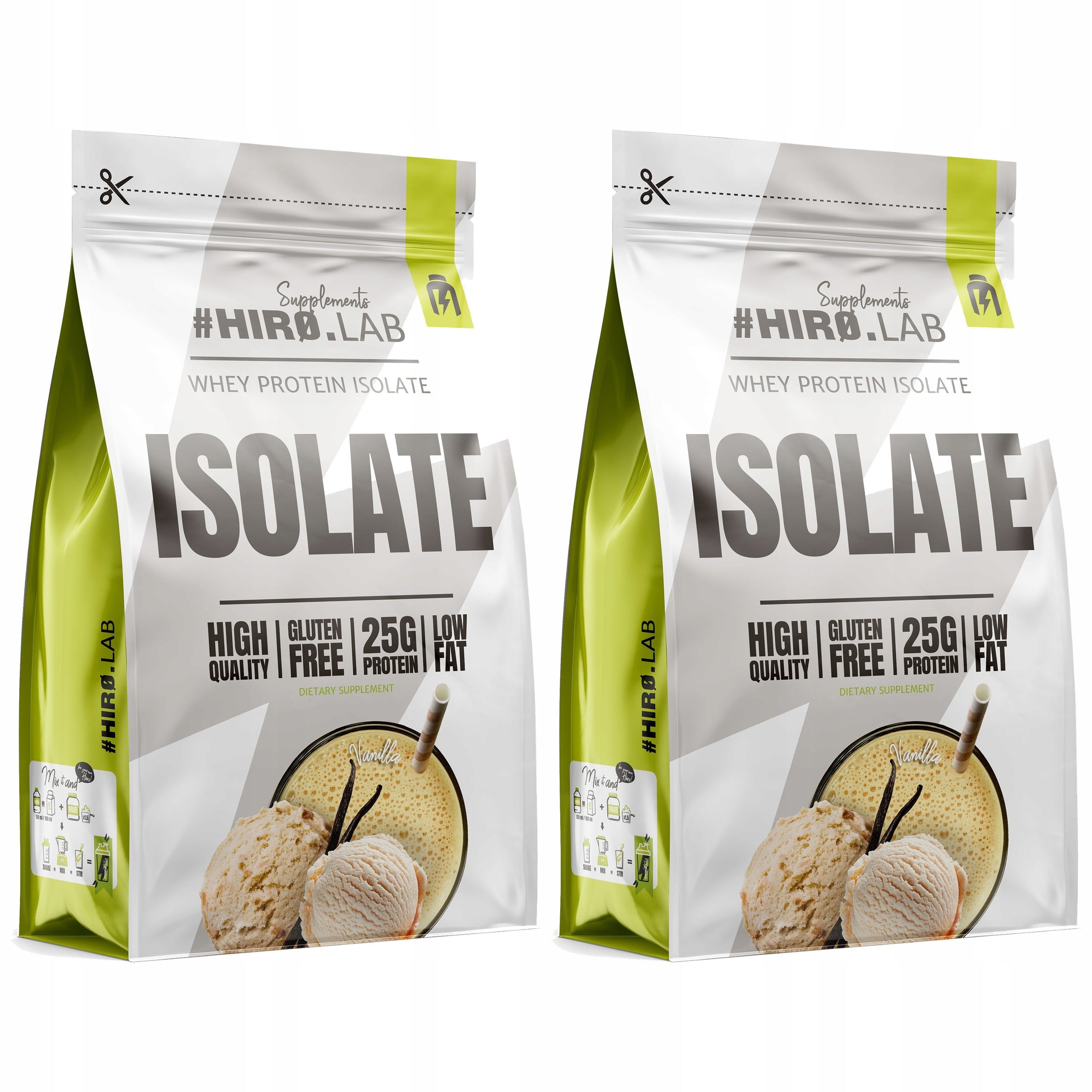 2x WPI Whey Protein Isolate Protein Conditioner 700 g VANILLA HI