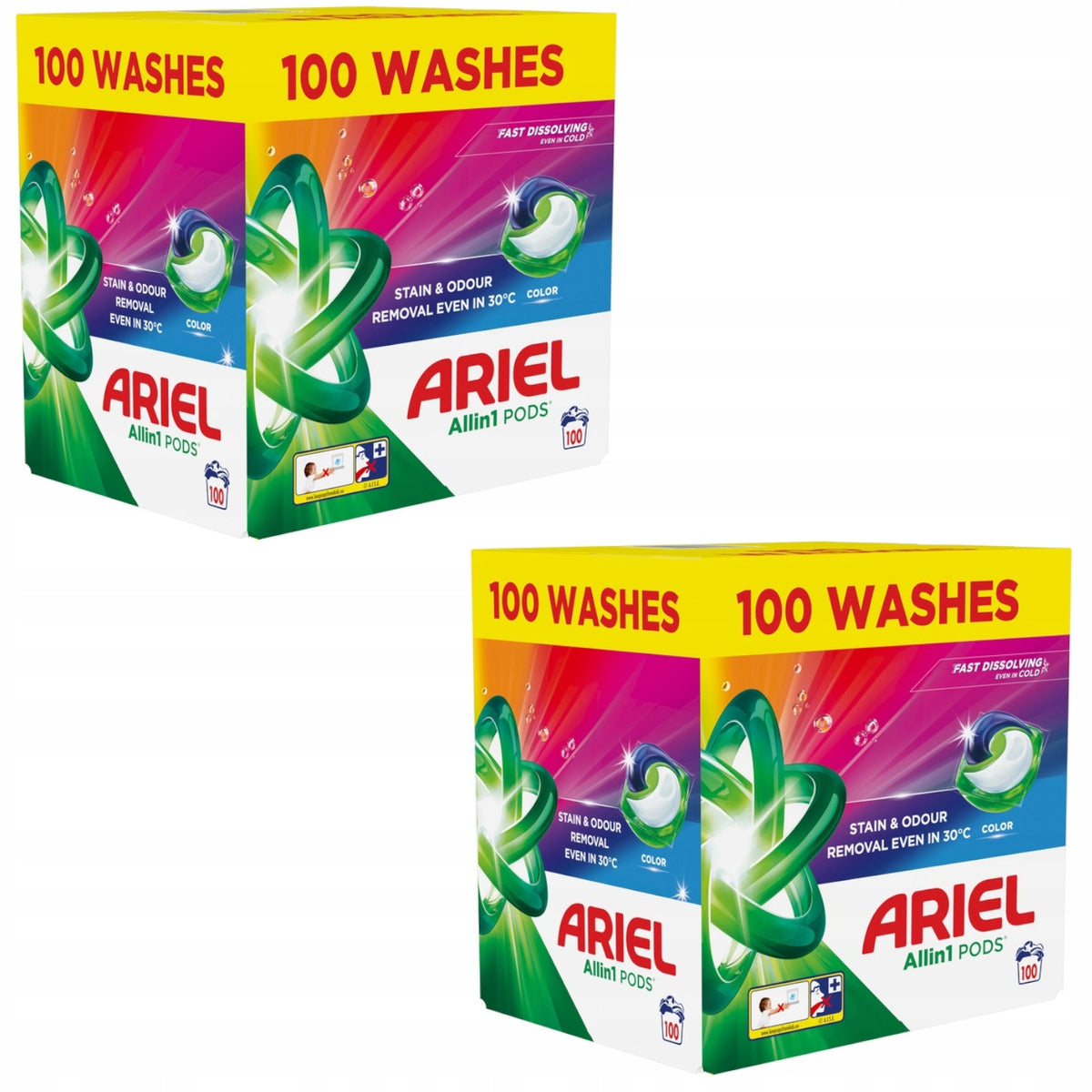 2x Washing capsules ARIEL All-in-1 PODS 100 washes 100 pcs.
