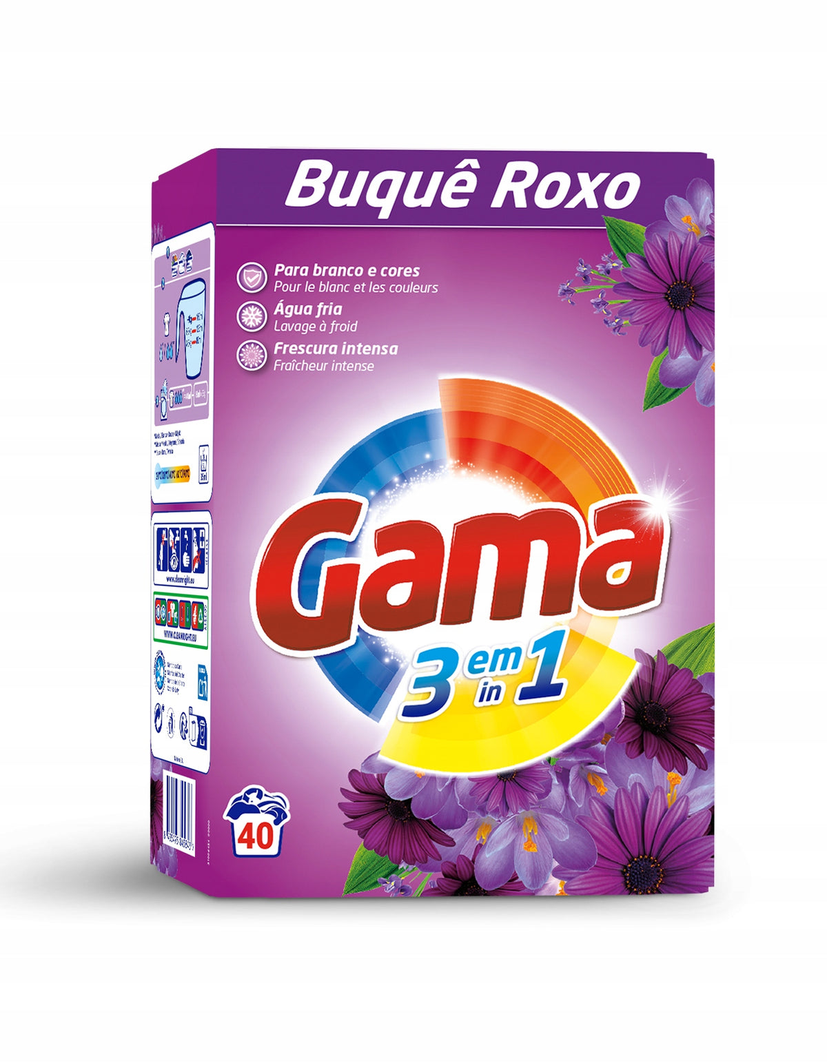2x Washing powder GAMA Buque Roxo Universal 40 washes 2,2 kg Packaging status original