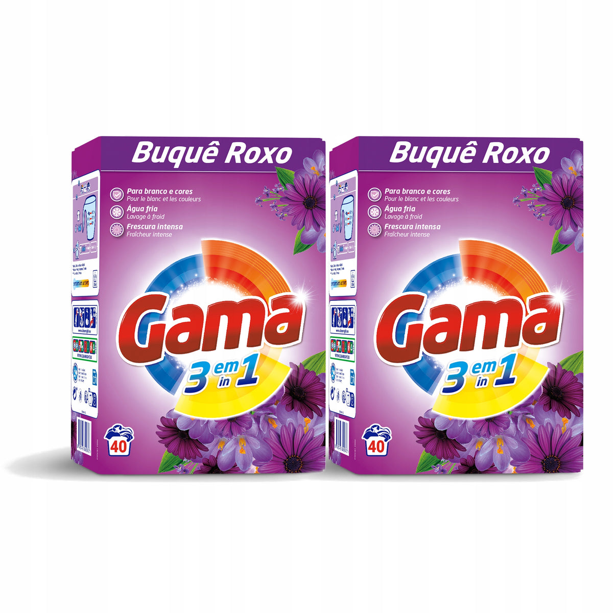 2x Washing powder GAMA Buque Roxo Universal 40 washes 2,2 kg