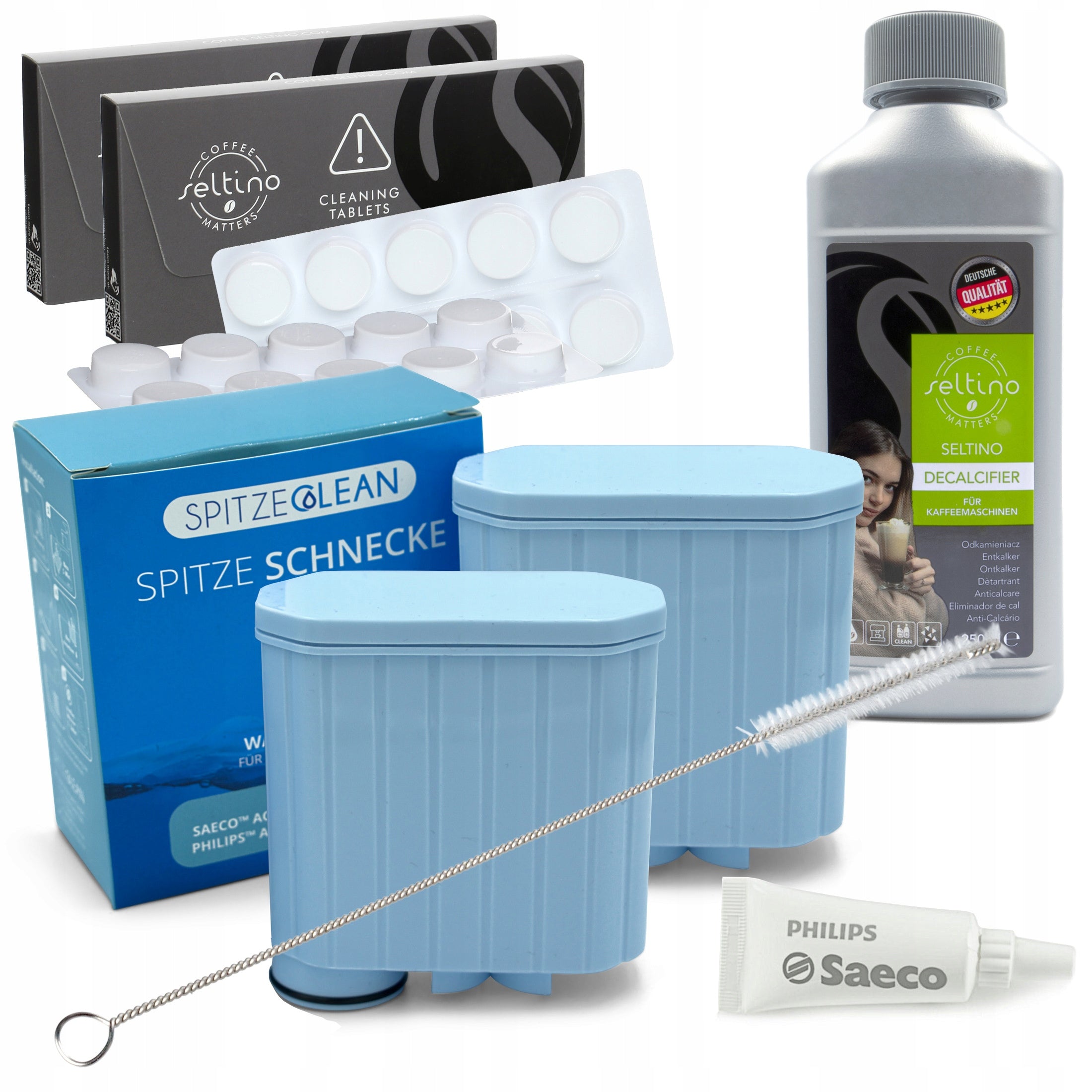 2x Water filter for PHILIPS Latte Go machine set