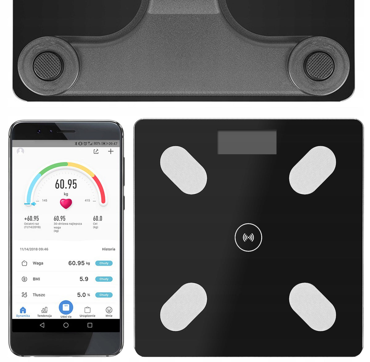 2x Weight 180kg with bluetooth function W9993