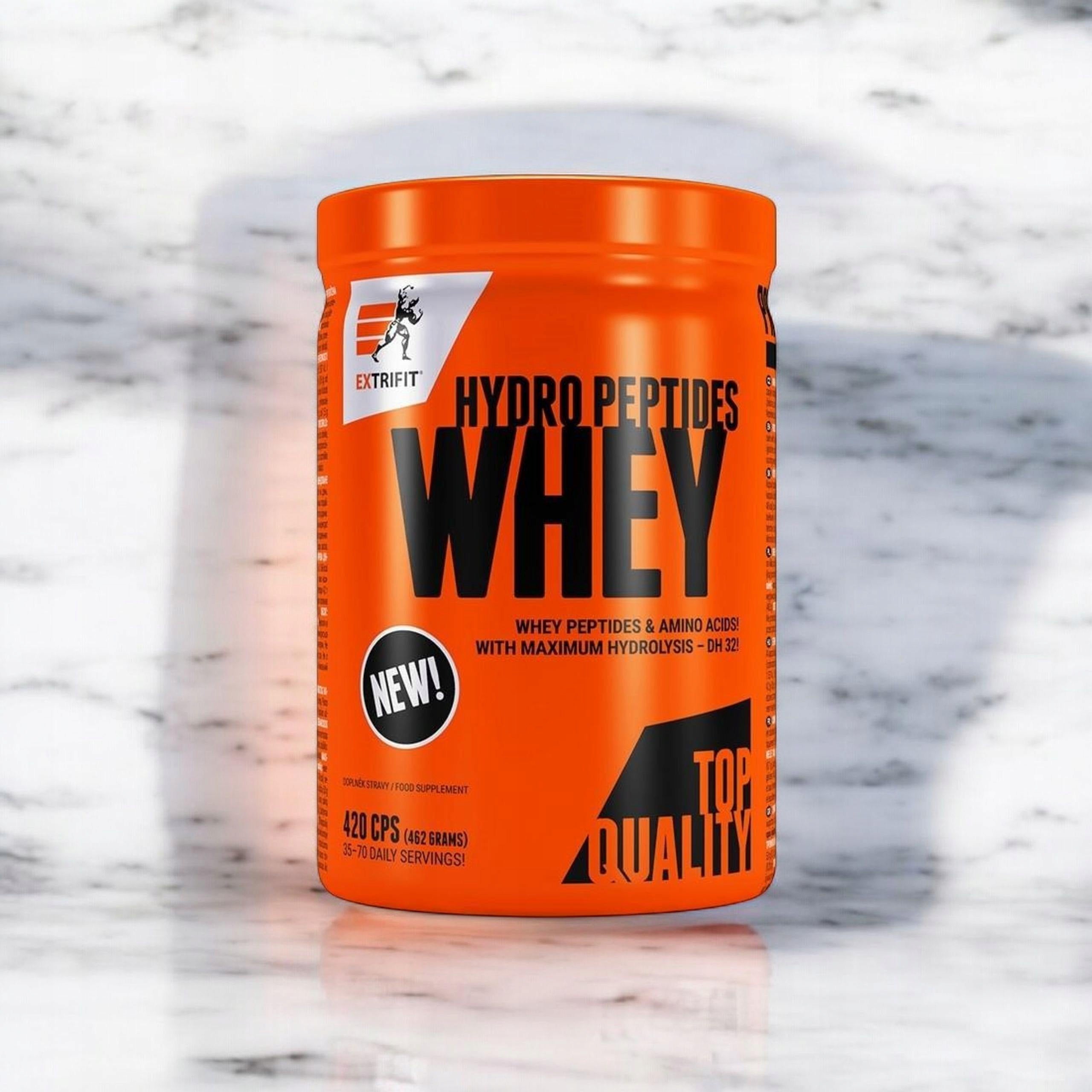 2x Whey Hydrolyzate Peptides Protein 10g Protein 420 Capsules EXTRIFIT Brand Extrifit