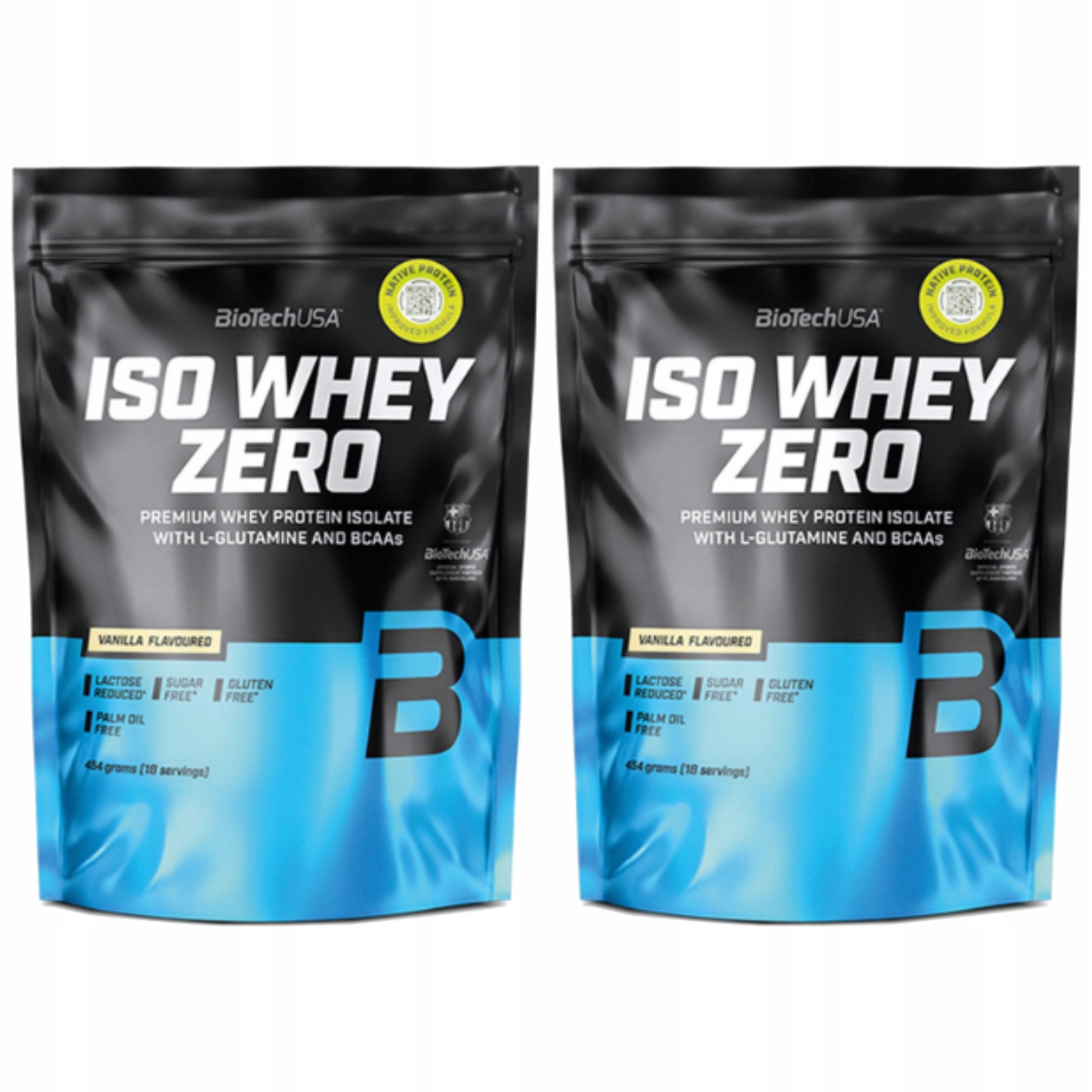 2x Whey Isolate Whey 21g BCAA Vanilla Iso Whey Zero BIOTECH