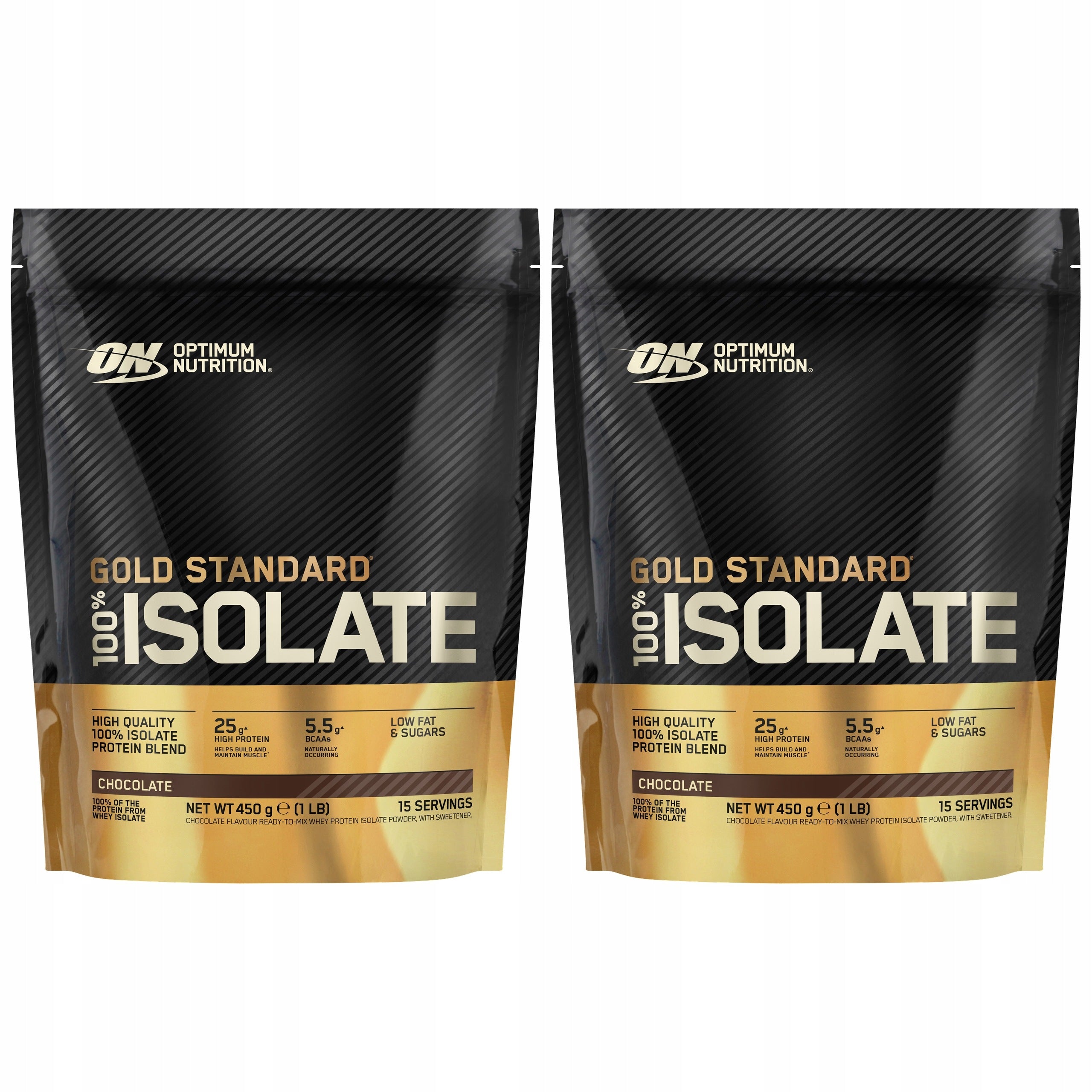 2x Whey Isolate Whey 83% Protein BCAA Muscle Mass ON