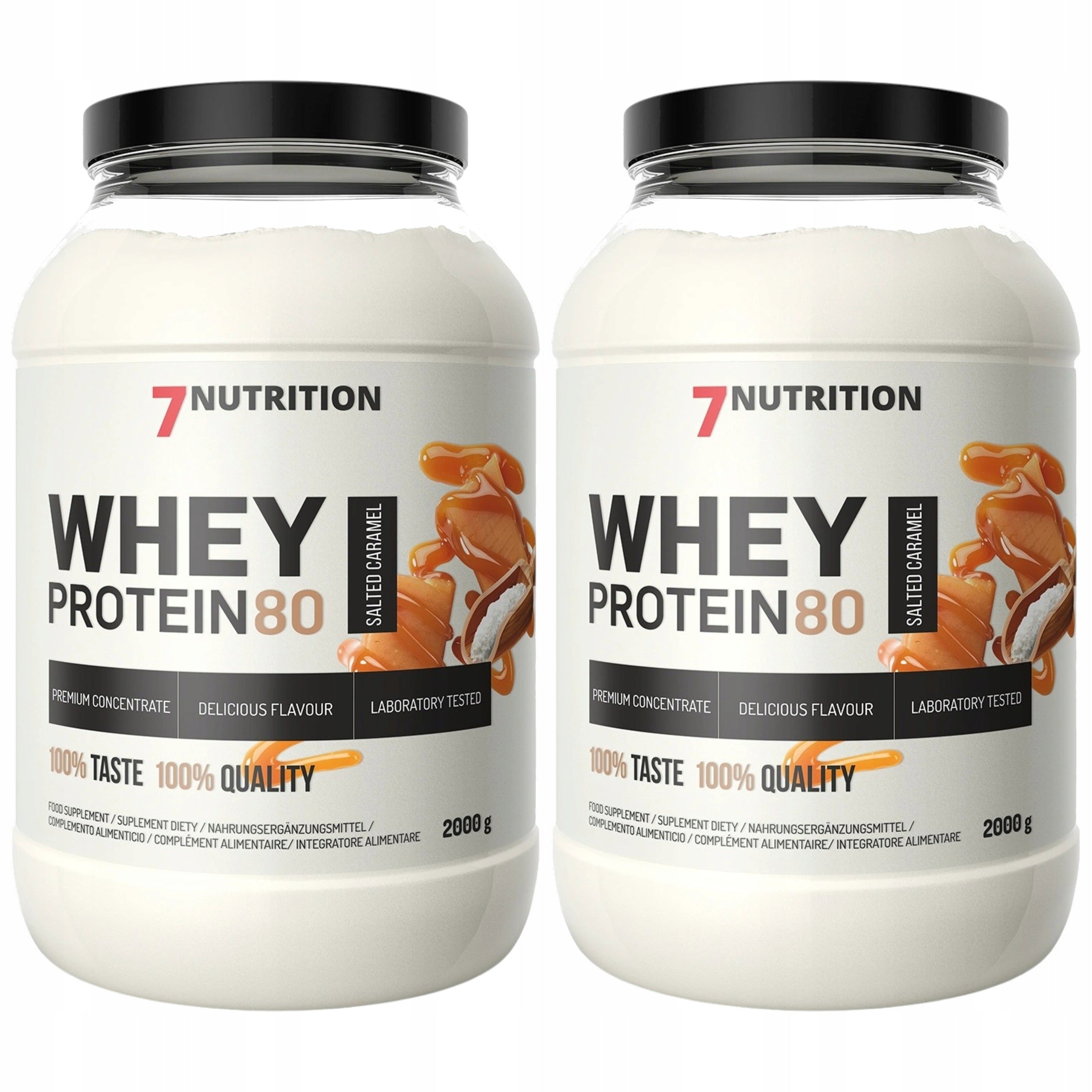 2x Whey Protein Concentrate WPC 80 Whey Protein 2000g 7 NUTRITION