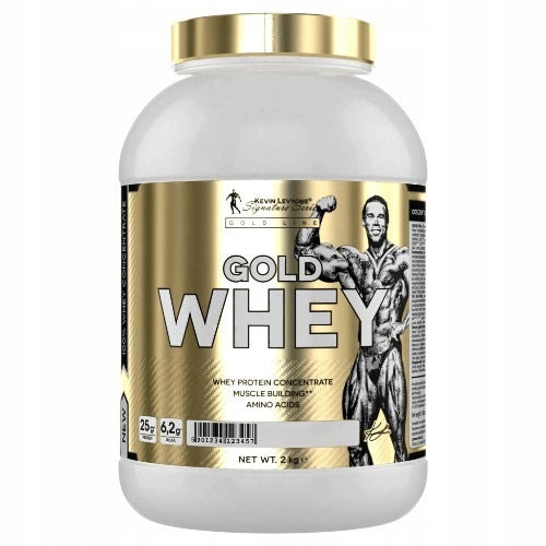 2x Whey Protein WPC KEVIN LEVRONE Gold Whey 2000g Strawberry 23g Expiration date at least six months from the date of purchase