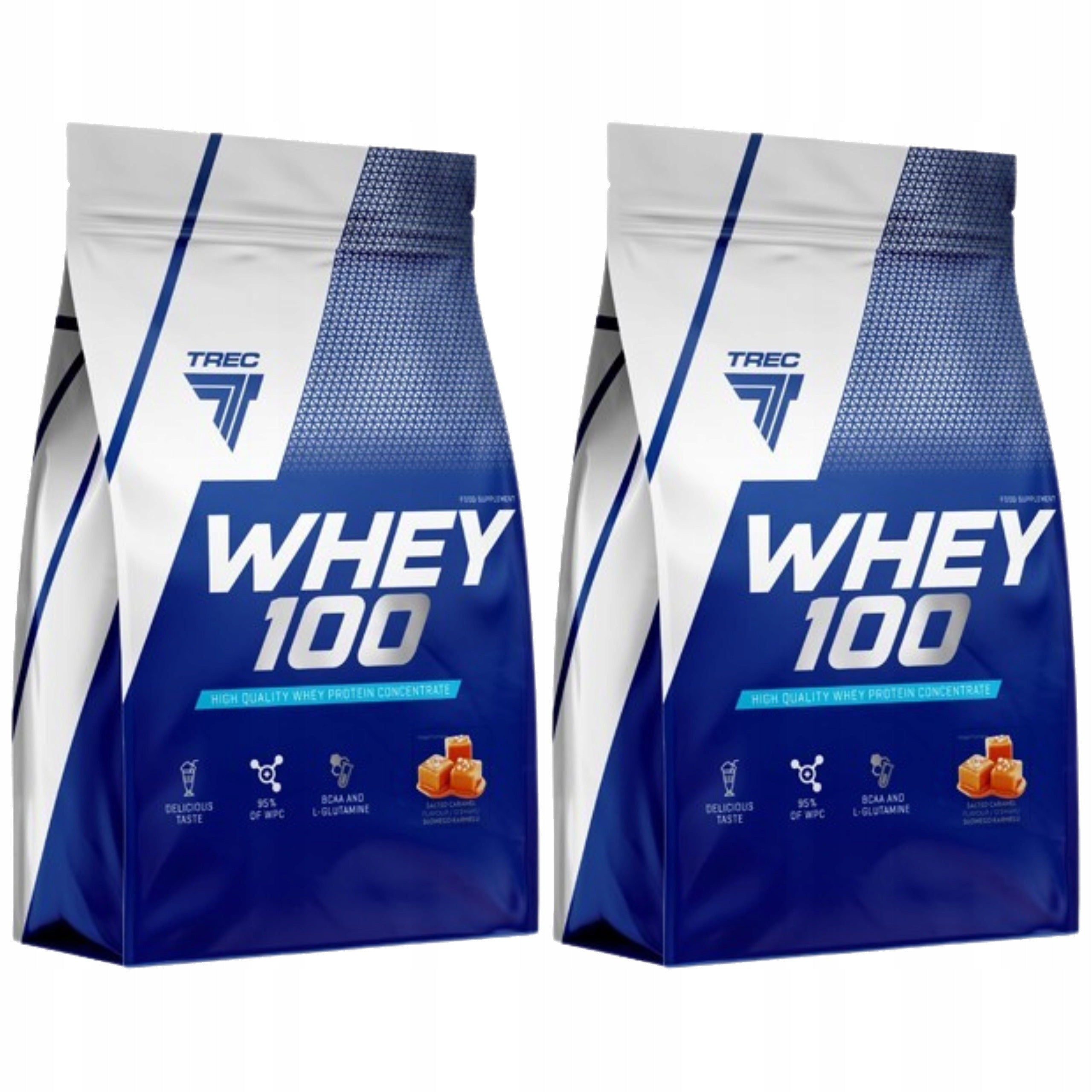 2x Whey Protein Whey 100 700g WPC Concentrate Protein Conditioner Trec