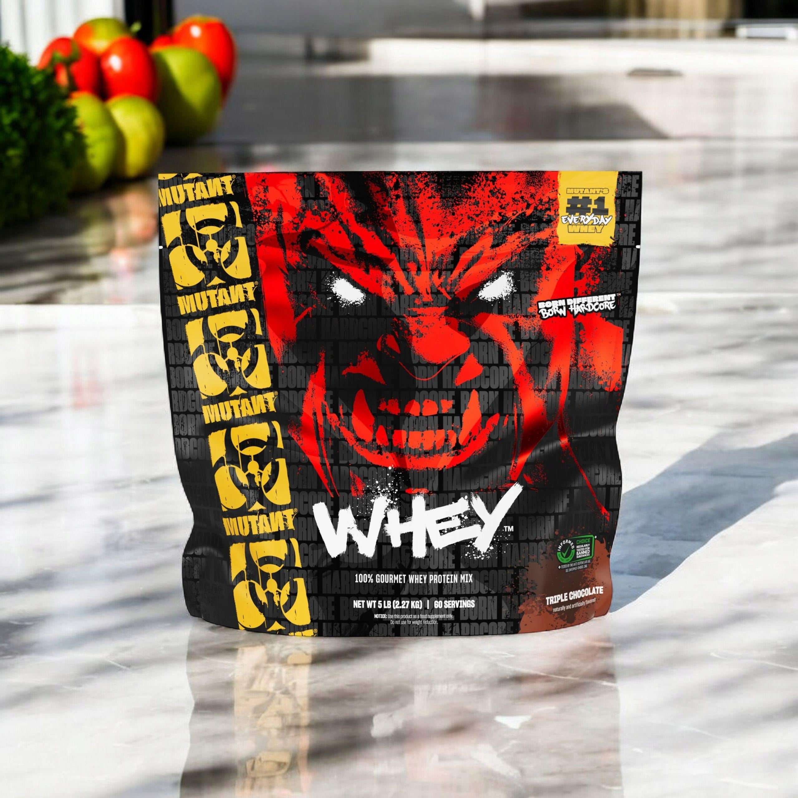 2x Whey protein concentrate isolate hydrolyzate 60g BCAA MUTANT WHEY Brand Mutant