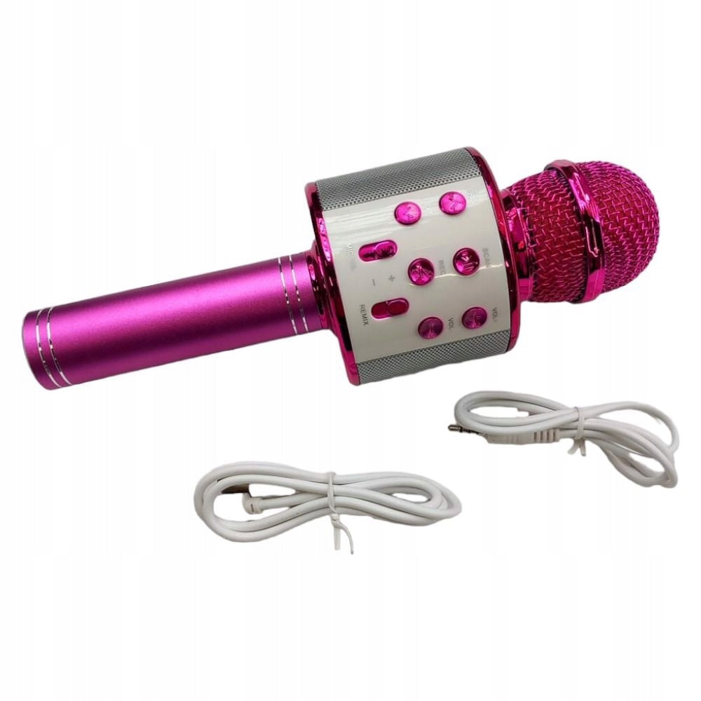 2x Wireless Bluetooth Speaker Microphone Pink
