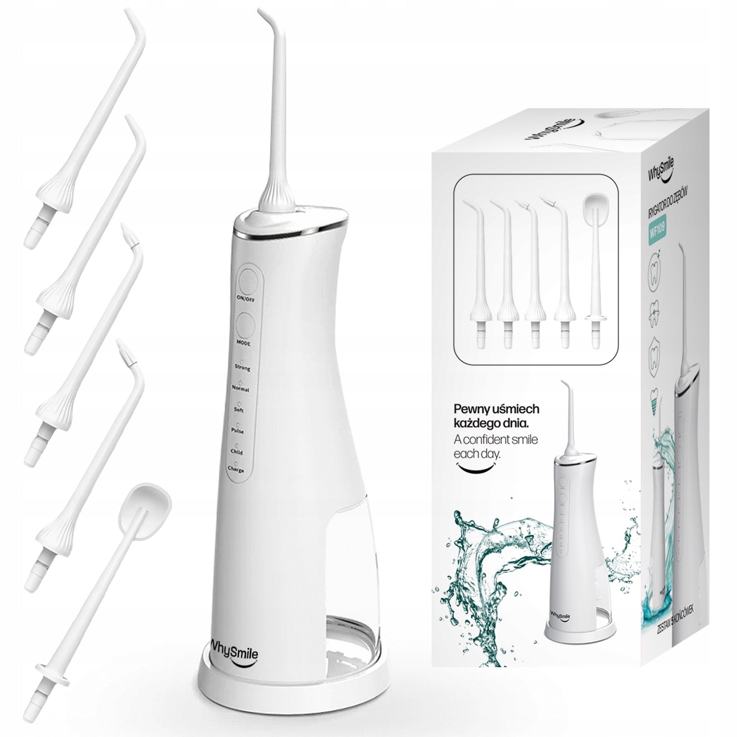 2x Wireless Dental Irrigator 5 Modes 5 Ends 250 Ml Brand Renew Force