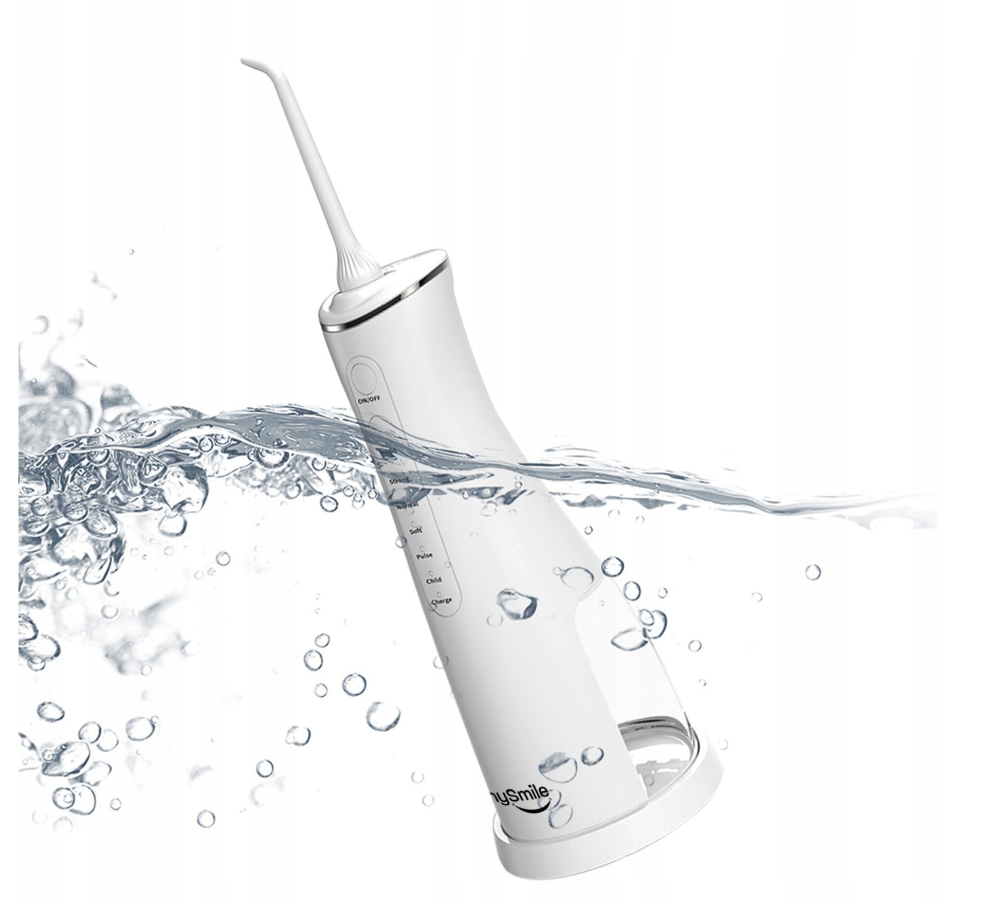 2x Wireless Dental Irrigator 5 Modes 5 Ends 250 Ml Model SILNY STRUMIEŃ POJEMY SOFT PULSE CHILD STRONG NORM