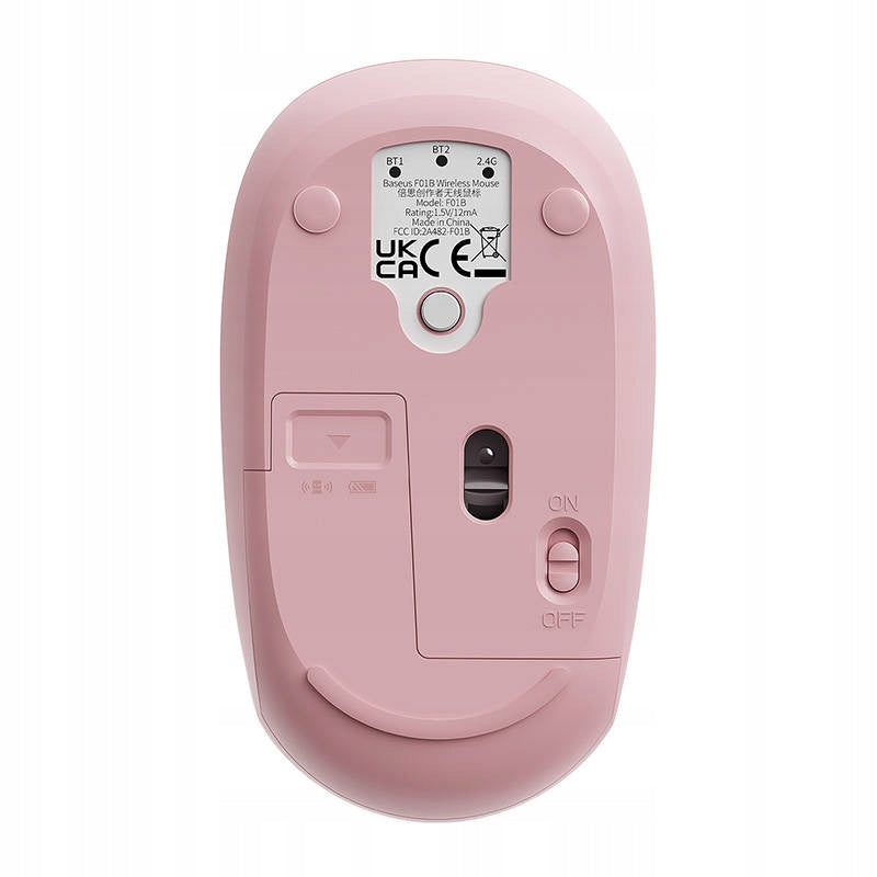 2x Wireless mouse 3 connectivity modes 2.4GHz Bluetooth 3.0 5.0 F01B - r Model F01B