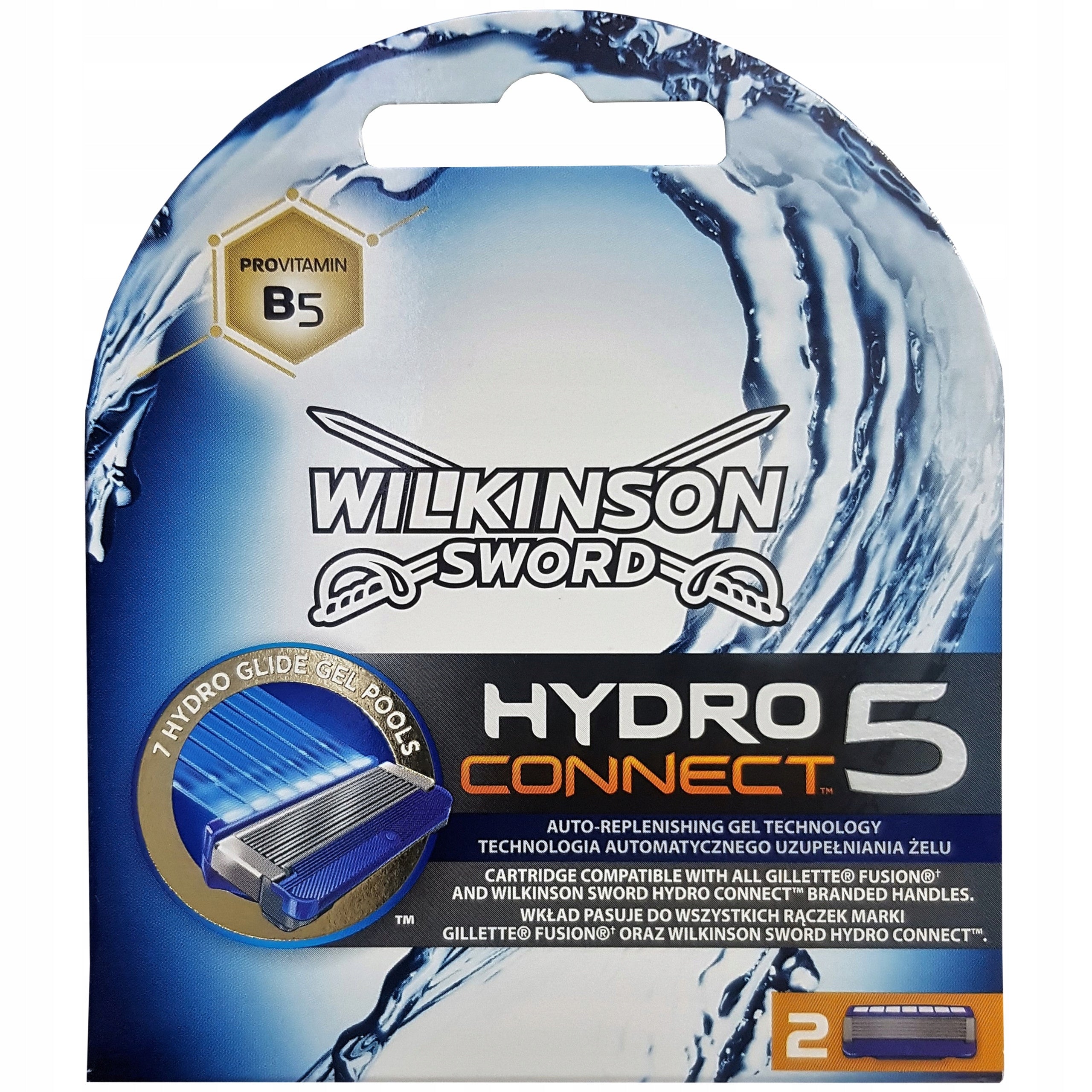 Rasierklingen Wilkinson Sword Hydro Connect 5, 2 Stk. 