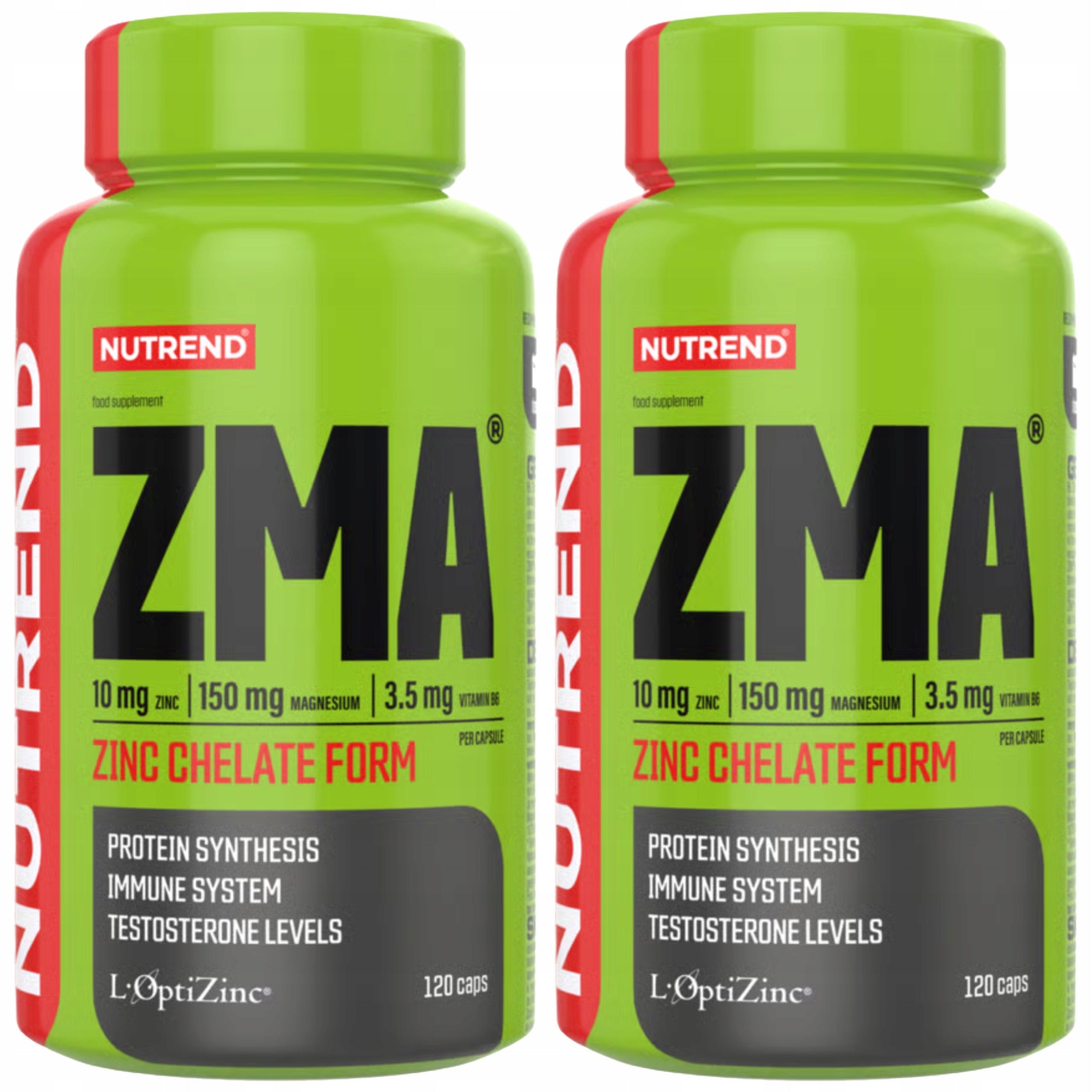 2x ZMA Magnesium + Zinc + Vitamin B6 Regeneration Sleep Strength 120 kaps Nutrend