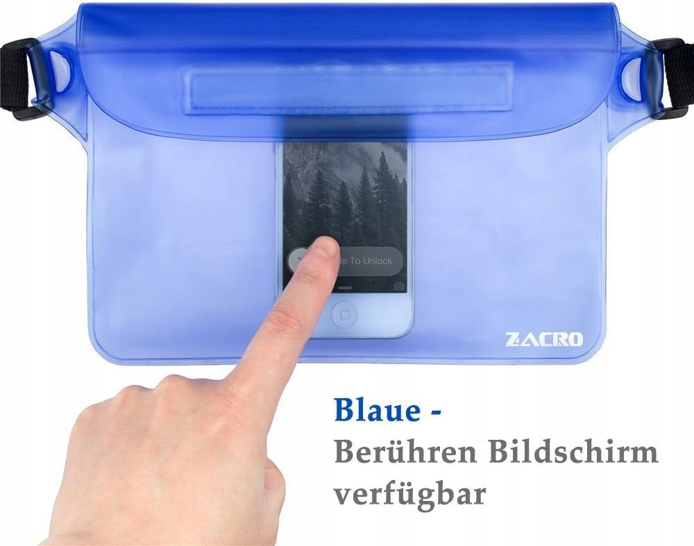 2x Zacro waterproof phone case documents kidney case set Packaging status original