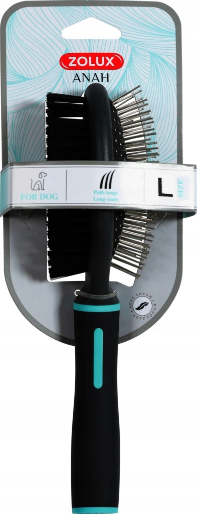 2x Zolux Anah Dog Brush Double Sided L