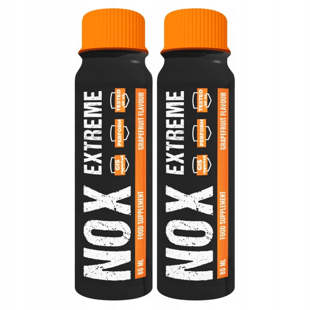 2x nowmax NOX EXTREME 80 ML SHOT PUMP STRENGTH BETA ALANINE CAFFEINE FATIGUE Expiration date at least 3 months from the date of purchase