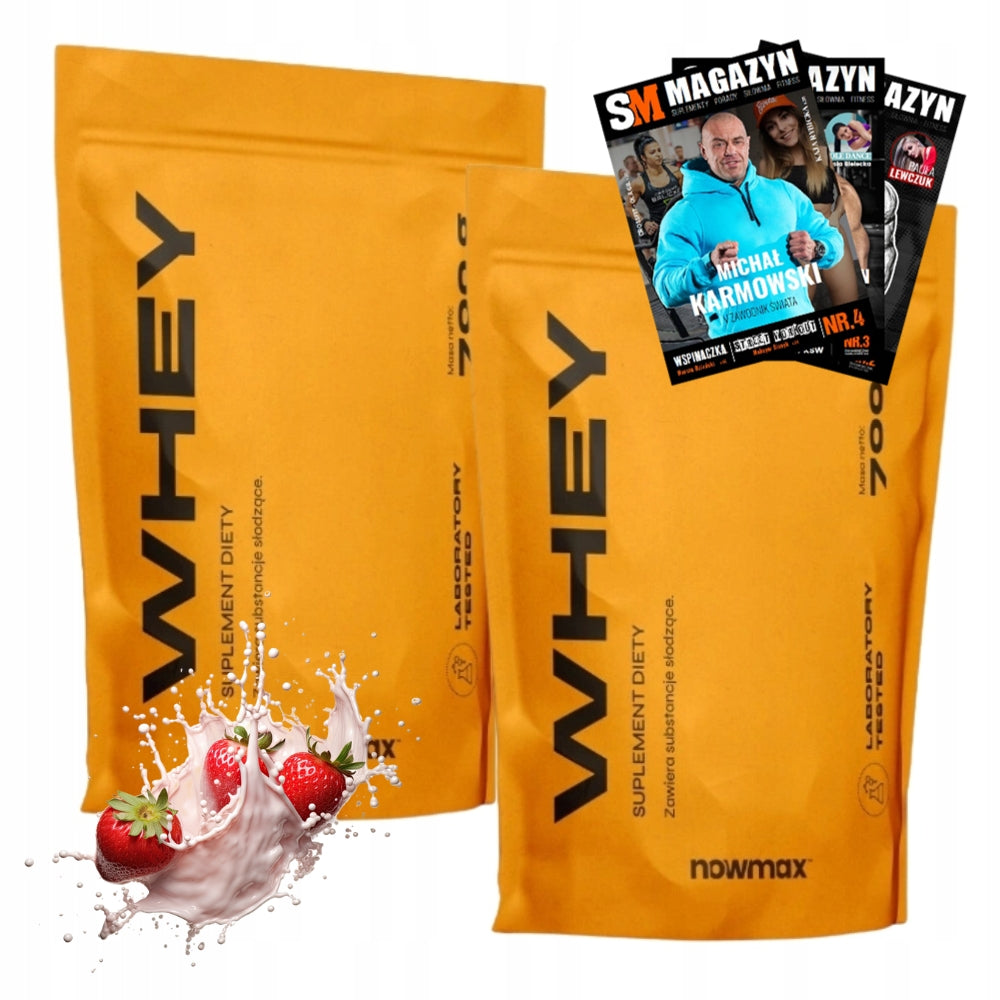 2x nowmax WHEY PROTEIN 700 g PROTEIN COMPLEX MUSCLE MASS STRENGTH