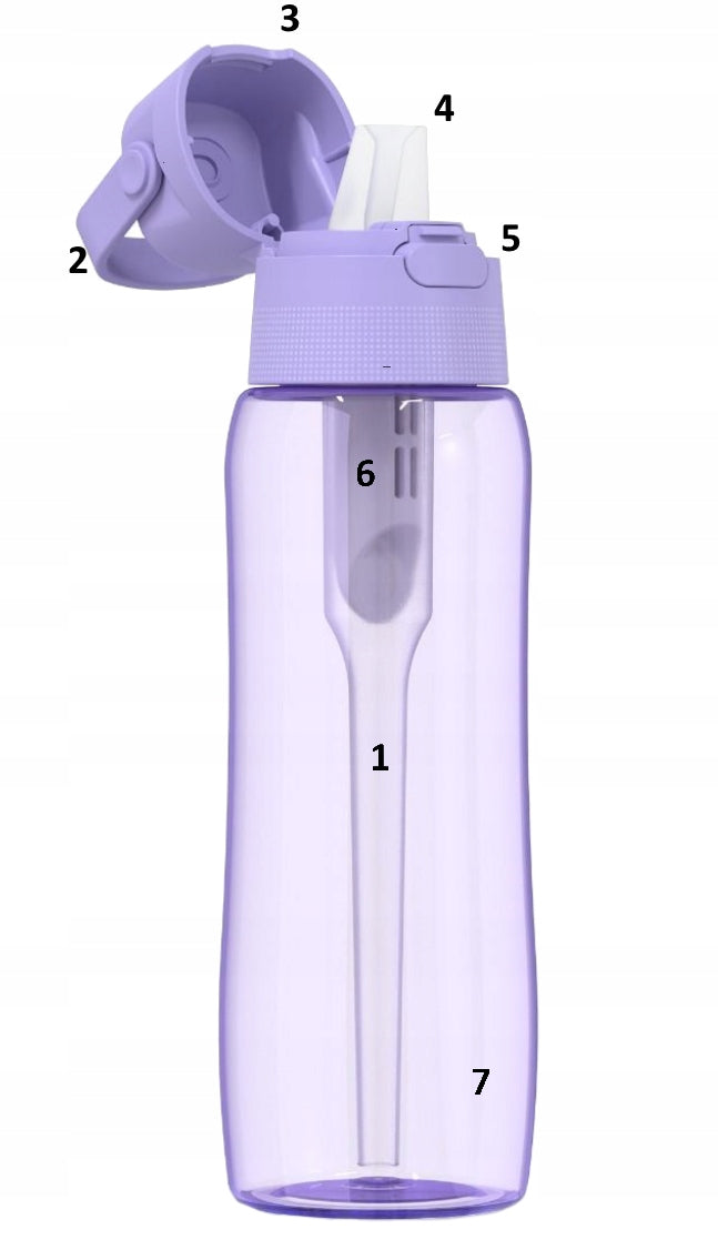 2x washing brushes + water bottle Dafi Solid lavender dyed 0,7 Brand Dafi