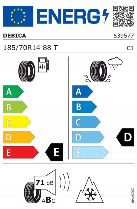 2x winter tyres Dębica Frigo 2 185/70R14 88T Brand Dębica