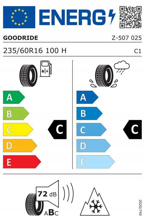2x winter tyres Goodride Z-507 235/60R16 100H 2024 Number of tires offered 2 pcs.