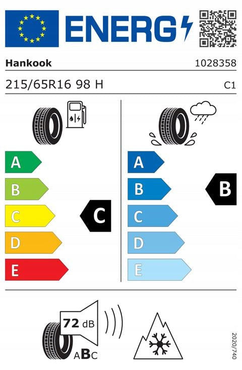 2x winter tyres Hankook WiNter i*cept RS3 W462 215/65R16 98H 2024 Number of tires offered 2 pcs.
