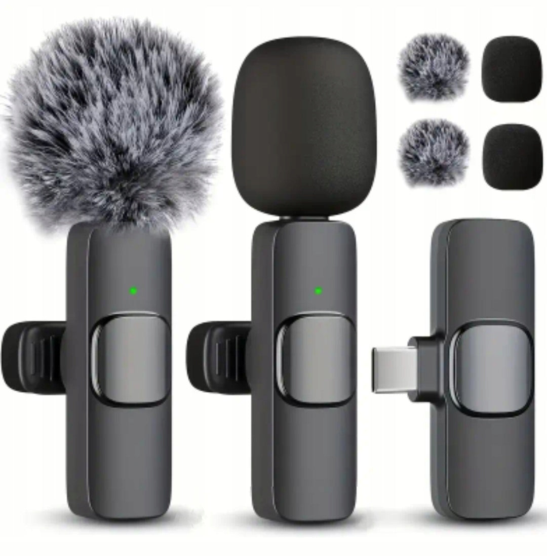 2x wireless microphone for USB-C