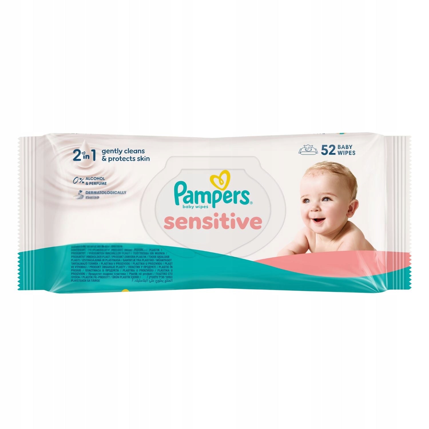2x52 PAMPERS SENSITIVE Baby Wipes Wet Wipes Packaging status original