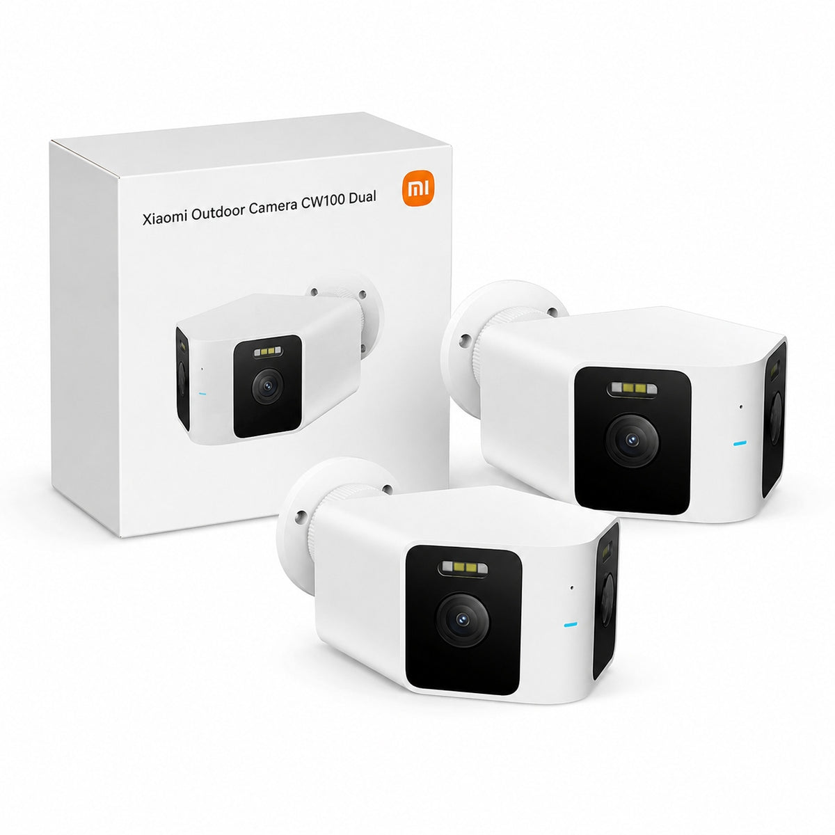 2xOutdoor Camera Xiaomi Smart Camera CW100 Dual 2K HD WiFi Two Lenses