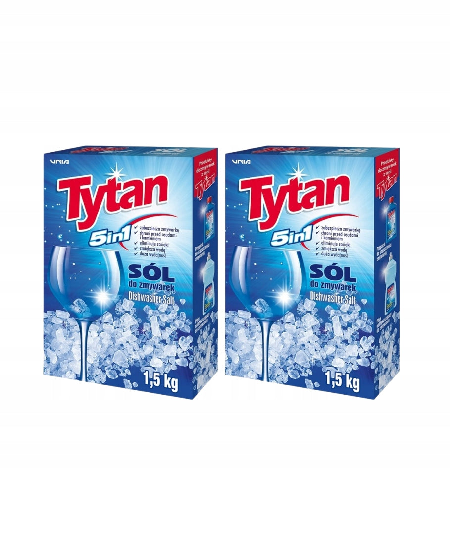 2xTYTAN PROTECTIVE SALT 5IN1 FOR DISHWASHERS 1,5kg