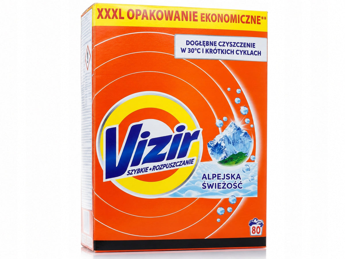 2xVizir Alpine Freshness – Washing Powder 80 Washes XXL