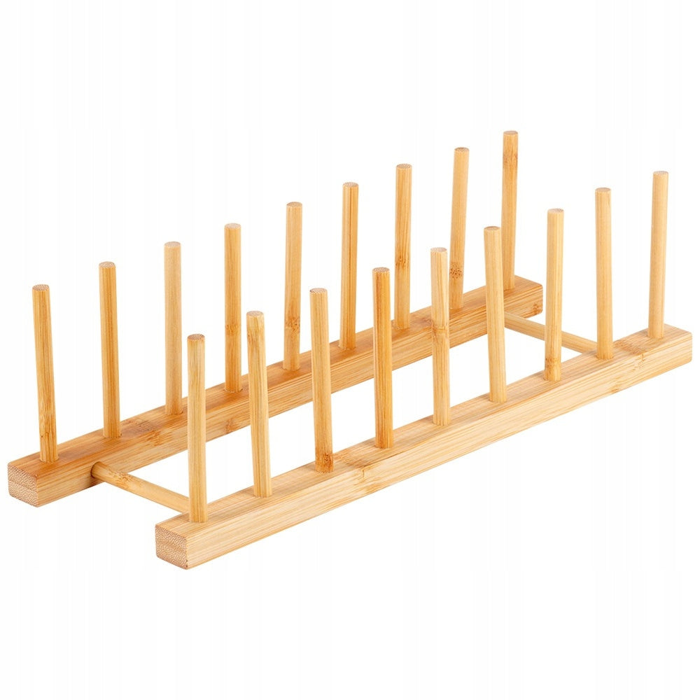 2z LID Rack PLATES Kitchen Organizer for Cabinet Drawer Bamboo Brand Vilde