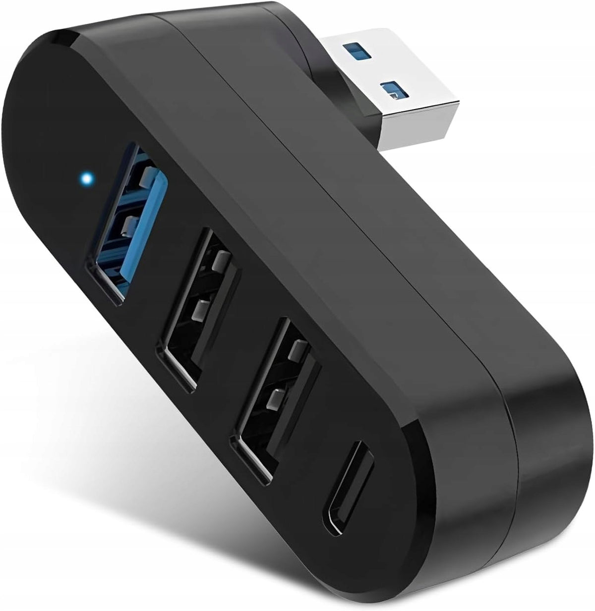 3 0 4 IN 1 USB HUB FOR 180 DEGREE ROTATING LAPTOP WITH USB A AND USB C