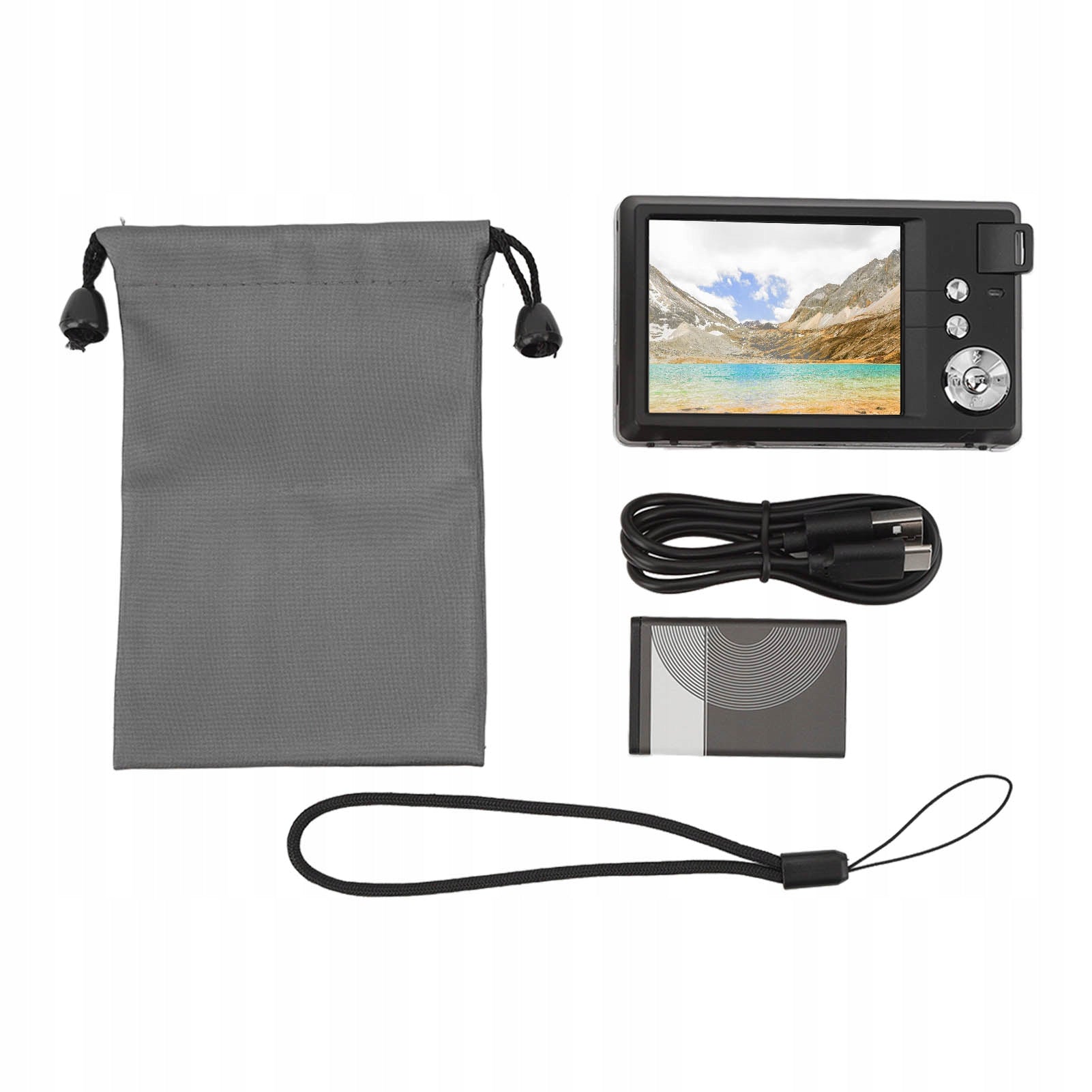 3,0 Inch 4K Digital LCD Camera 48MP 16X Zoom Anti Shaking Portable 5K Resolution 1 Mpx