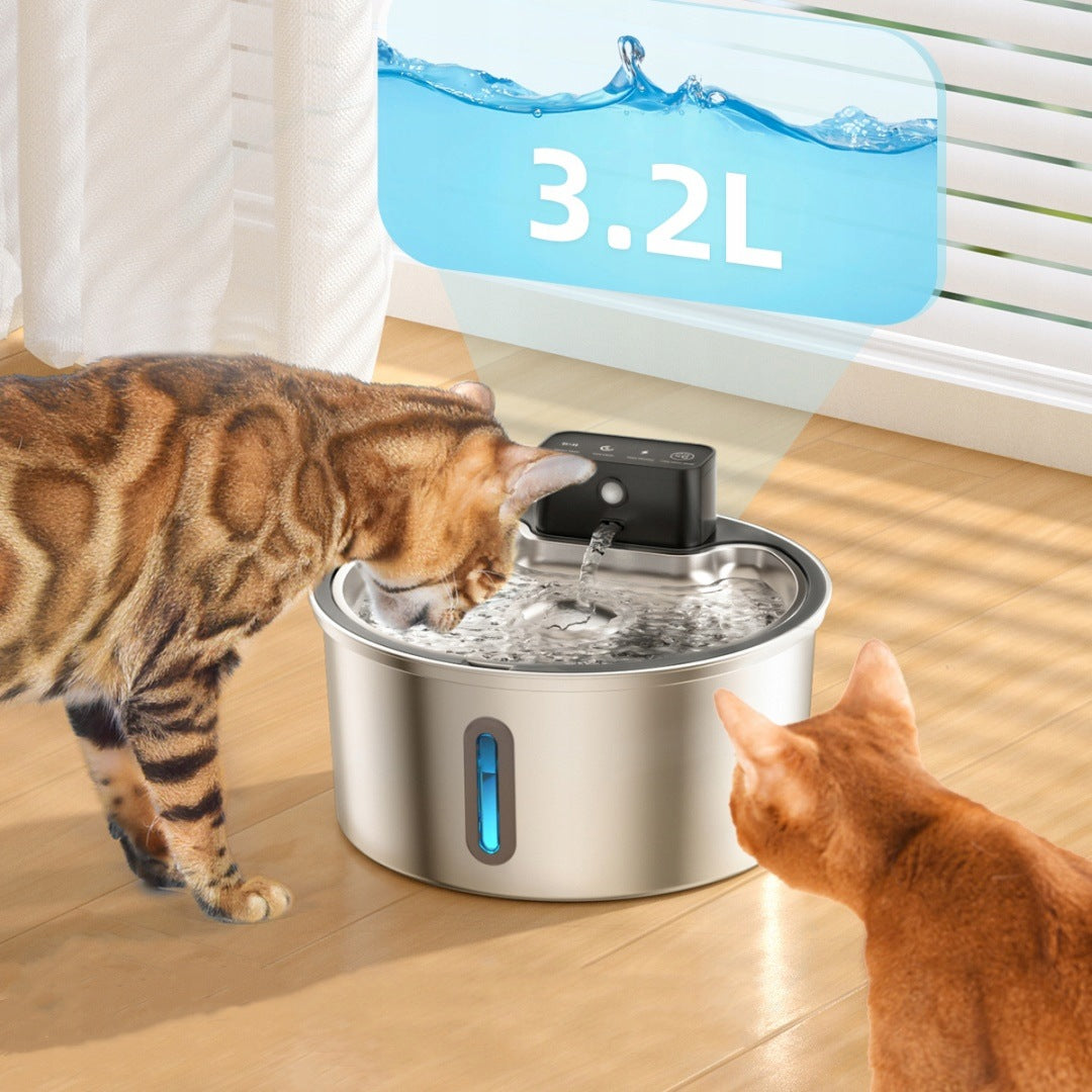 3.2L Stainless Steel LED Pet Fountain 3 Modes Manufacturer code ADR01011CW
