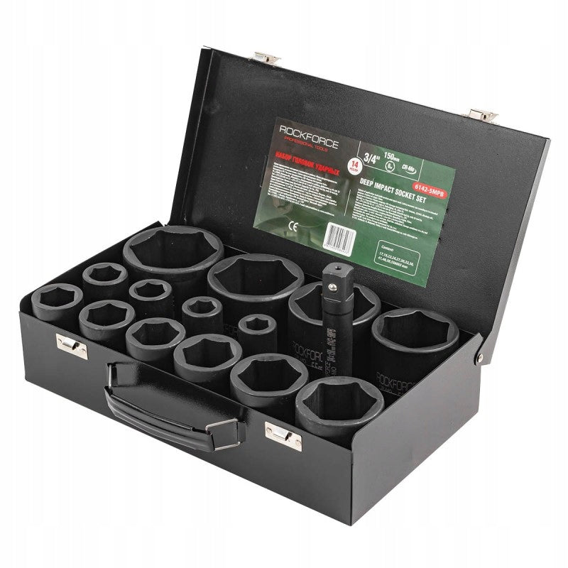 3/4" Impact Tool Wrench Set 6-Angle 14 el. Rockforce Brand Rockforce
