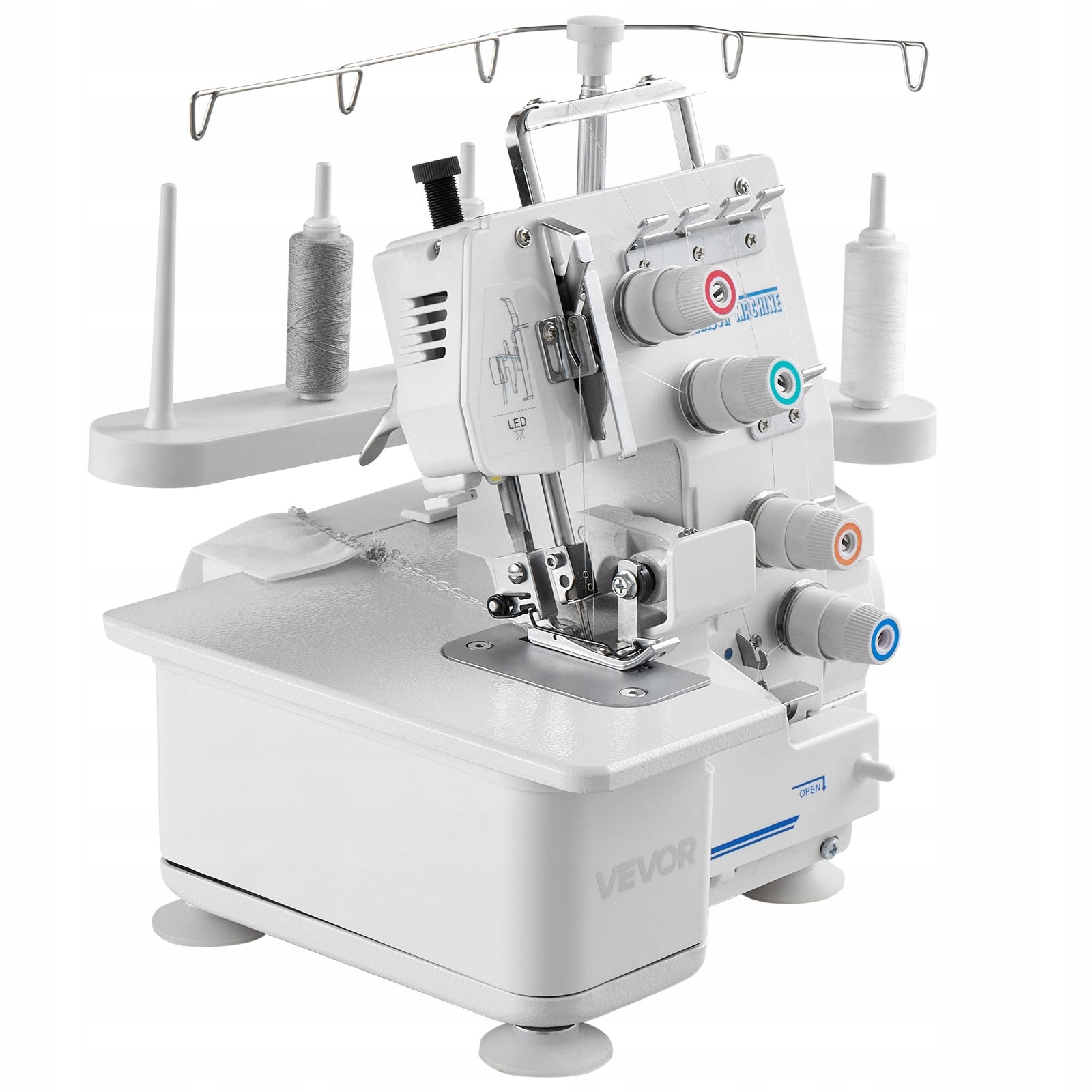 3/4 Thread Sewing Machine Fast And Efficient Sewing With LED Lighting Dominant color white
