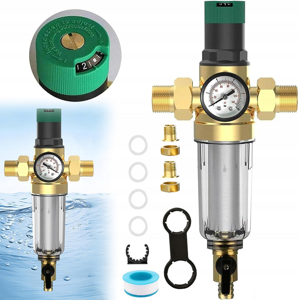 3/4” backwash filter (DN20) with pressure gauge Manufacturer code xdfgvch