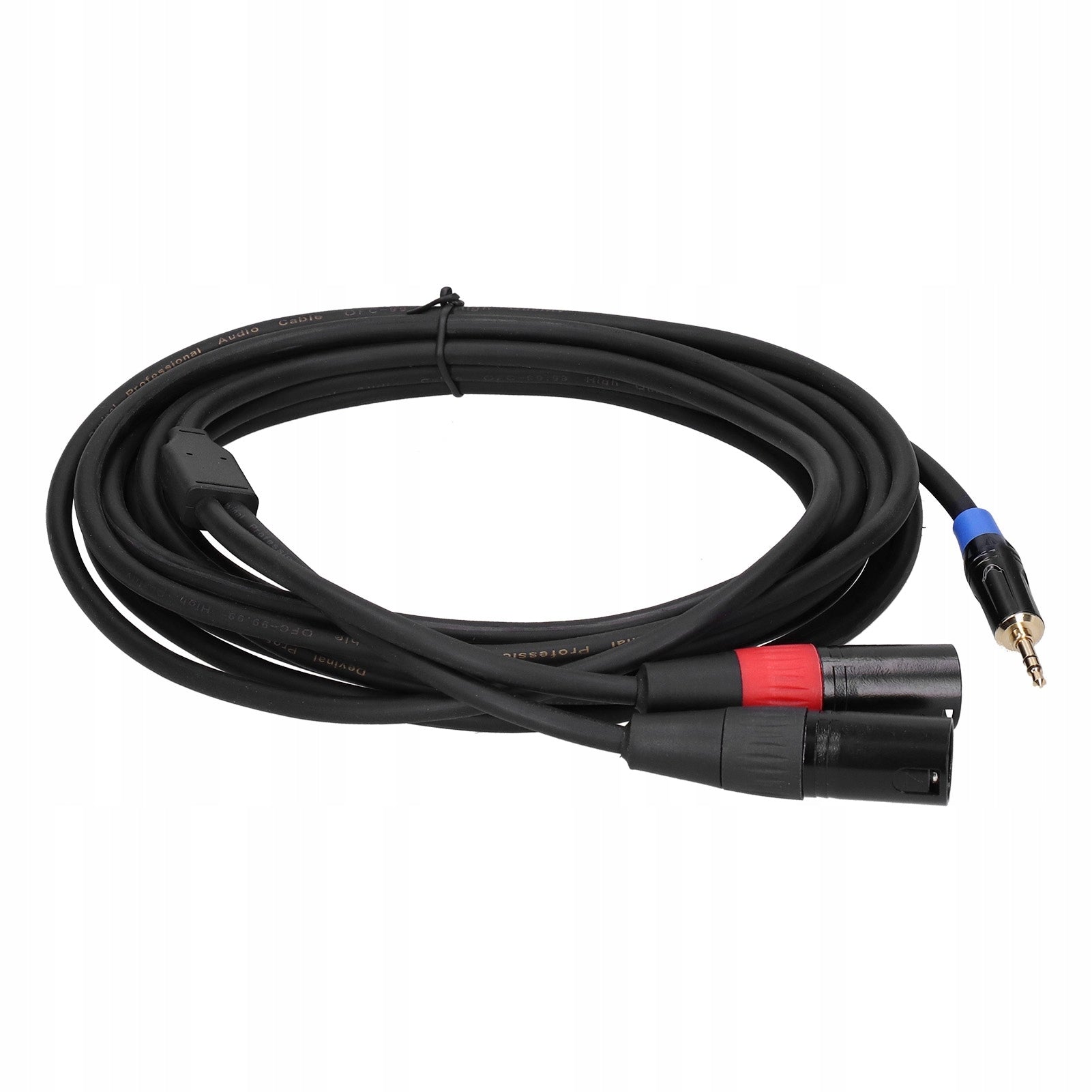 3,5 MM STEREO MALE TO DOUBLE 2 XLR MALE CONNECTOR AUDIO QU Brand no brand