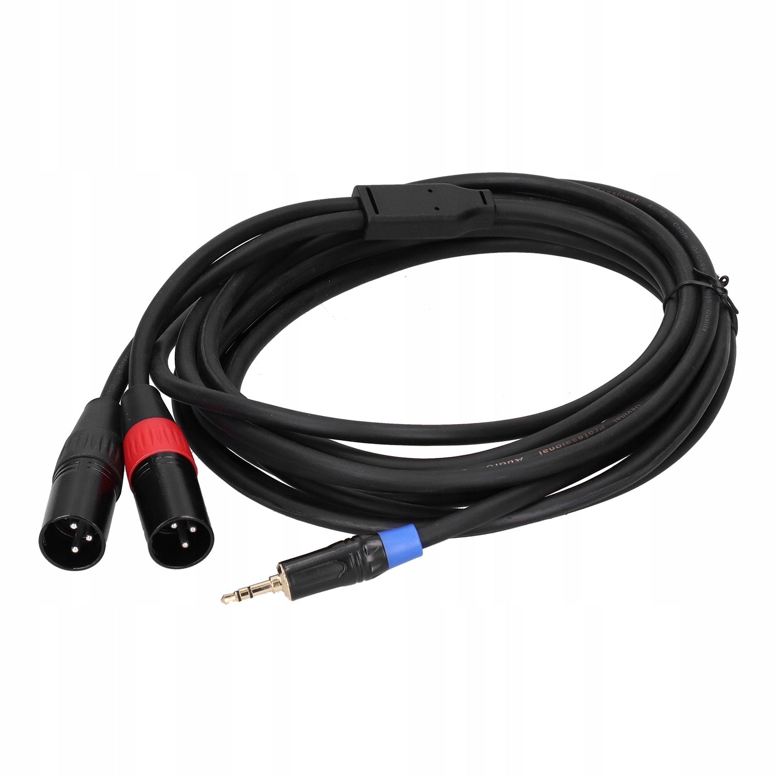 3,5 MM STEREO MALE TO DOUBLE 2 XLR MALE CONNECTOR AUDIO QU Manufacturer code AG250811052903