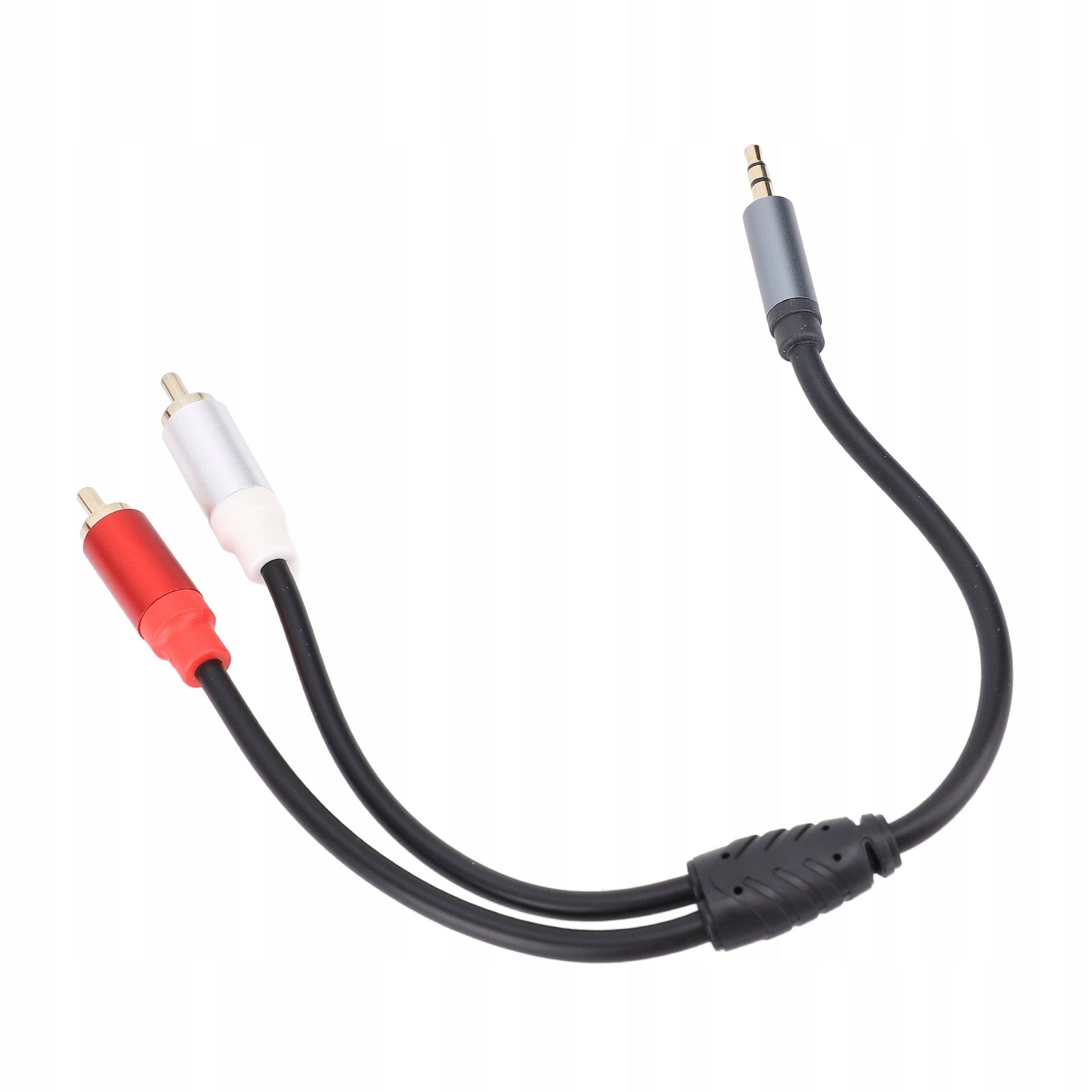 3,5mm to 2 AV Sound Cable 30cm Gold Connector Clear V5 Brand no brand