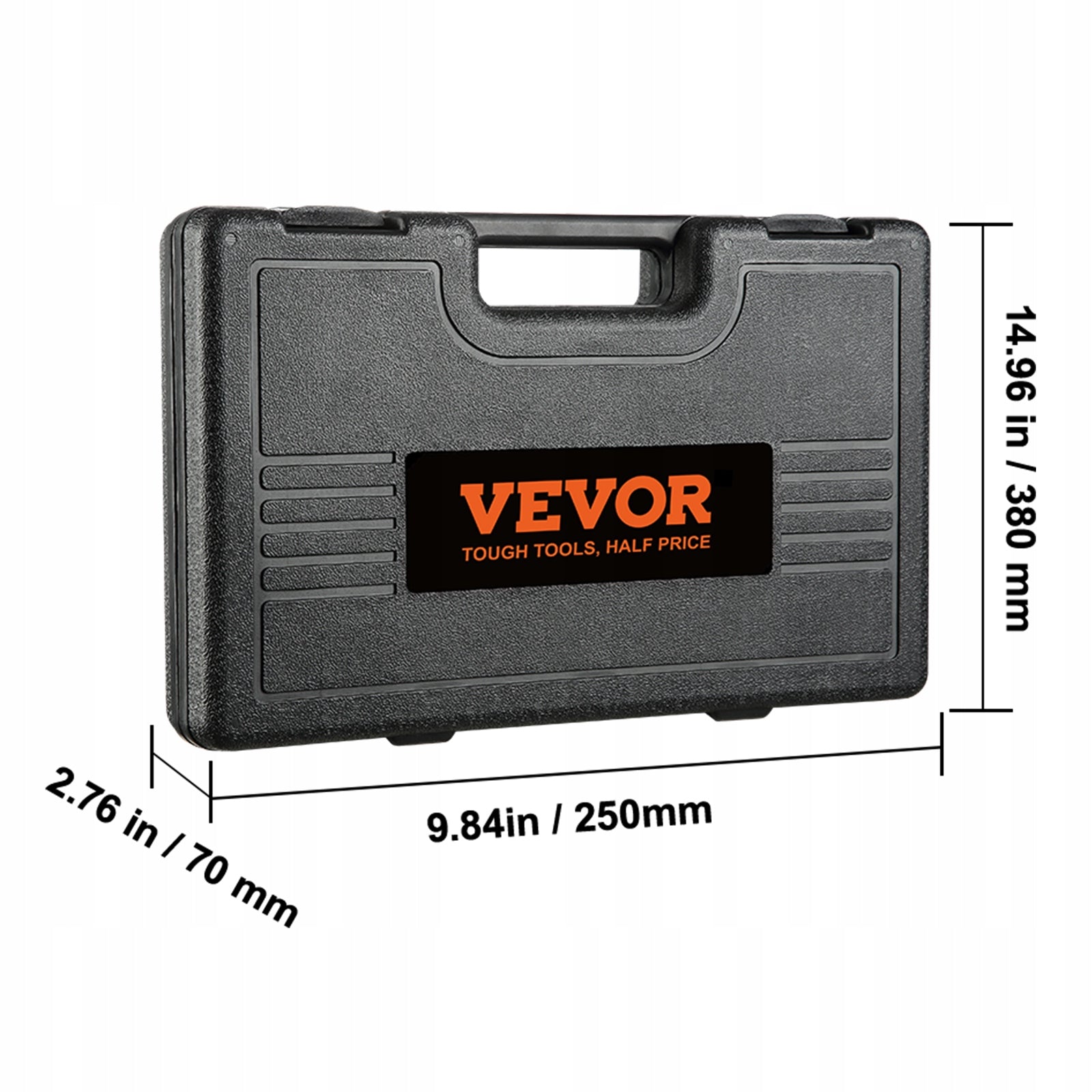 3/8 Drive Impact Socket Set 48 Piece SAE Metric 6 Point with Case Brand no brand