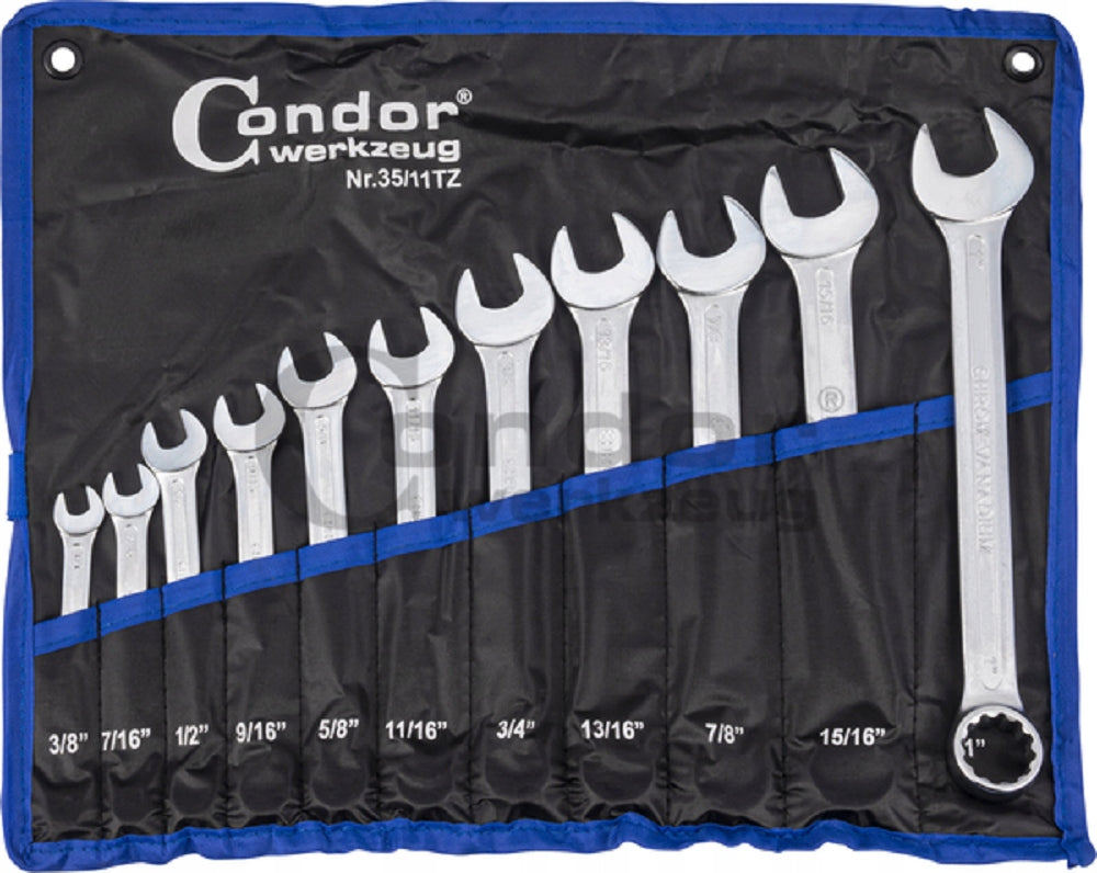 3/8'' FLAT EYE WRENCHES - 1'' 11PCS
