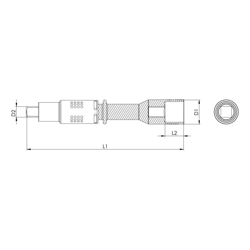 3/8 inch extension VDE EXT-VDE-3/8IN-167MM - Wurth Packaging status original
