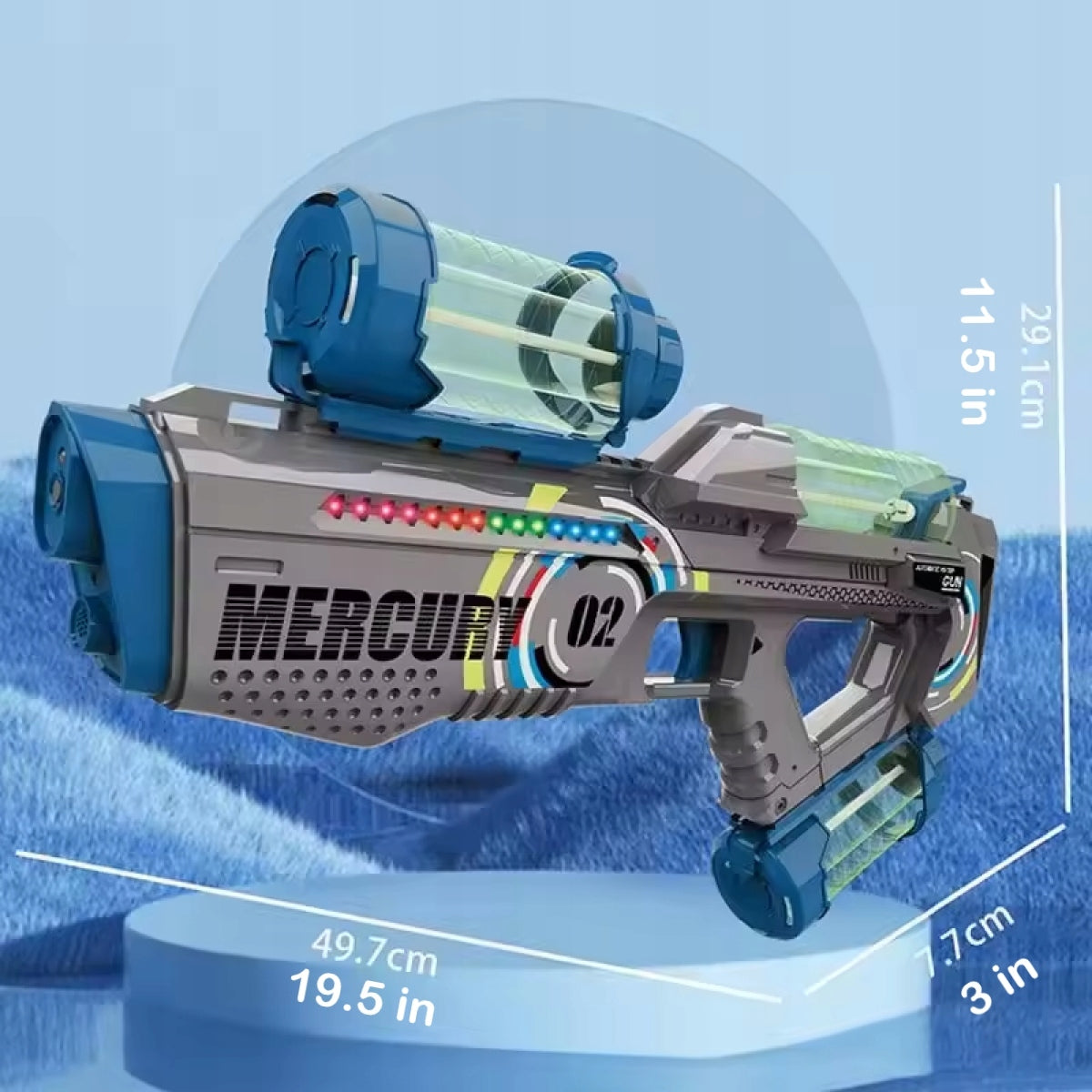 3 BOTTLES ELECTRIC WATER GUN AUTOMATIC FOR POOL GARDEN BEACH Packaging status original